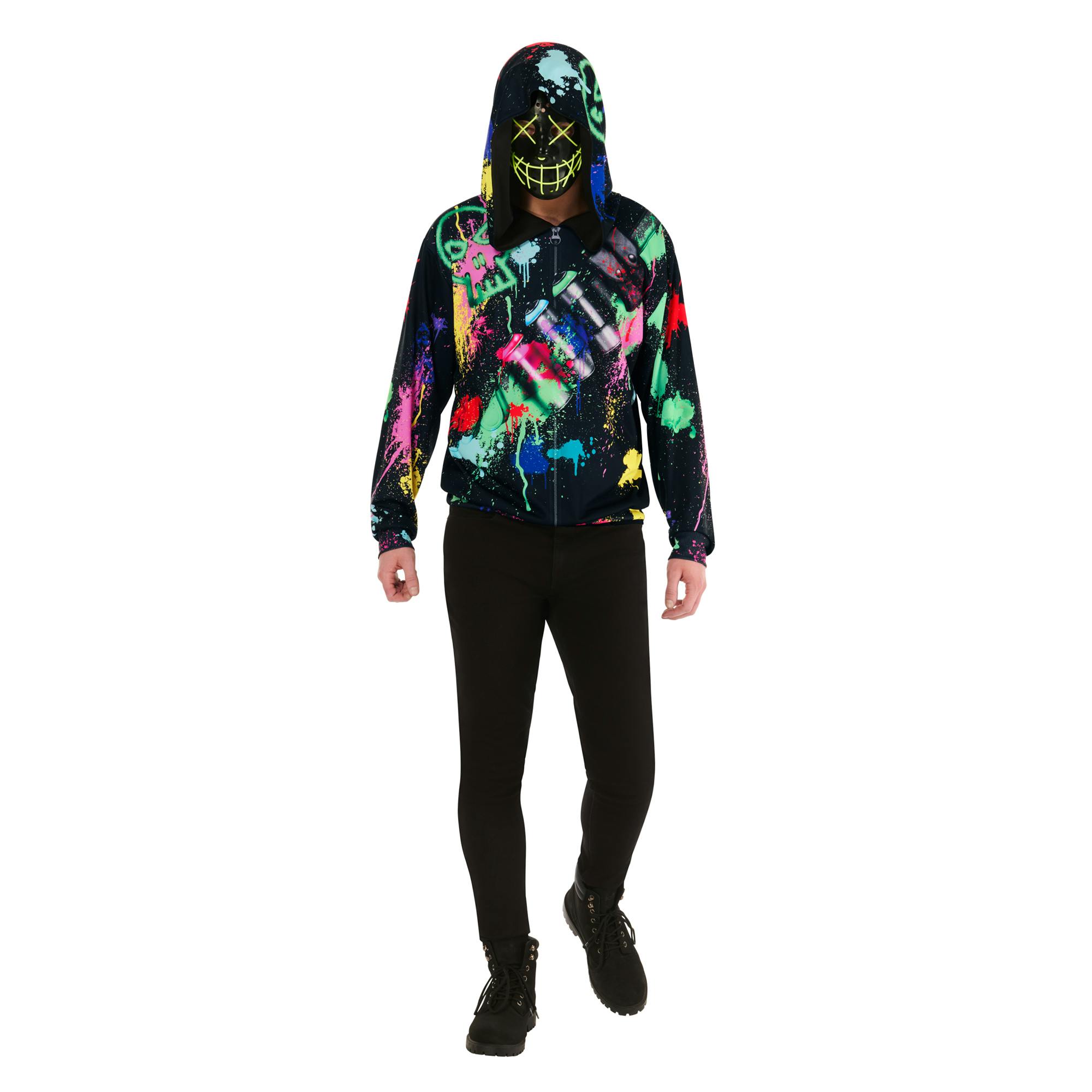 Bristol Novelty Unisex Dark Adult Sinister Street Artist Costume - Multicoloured - Multicoloured - Xs