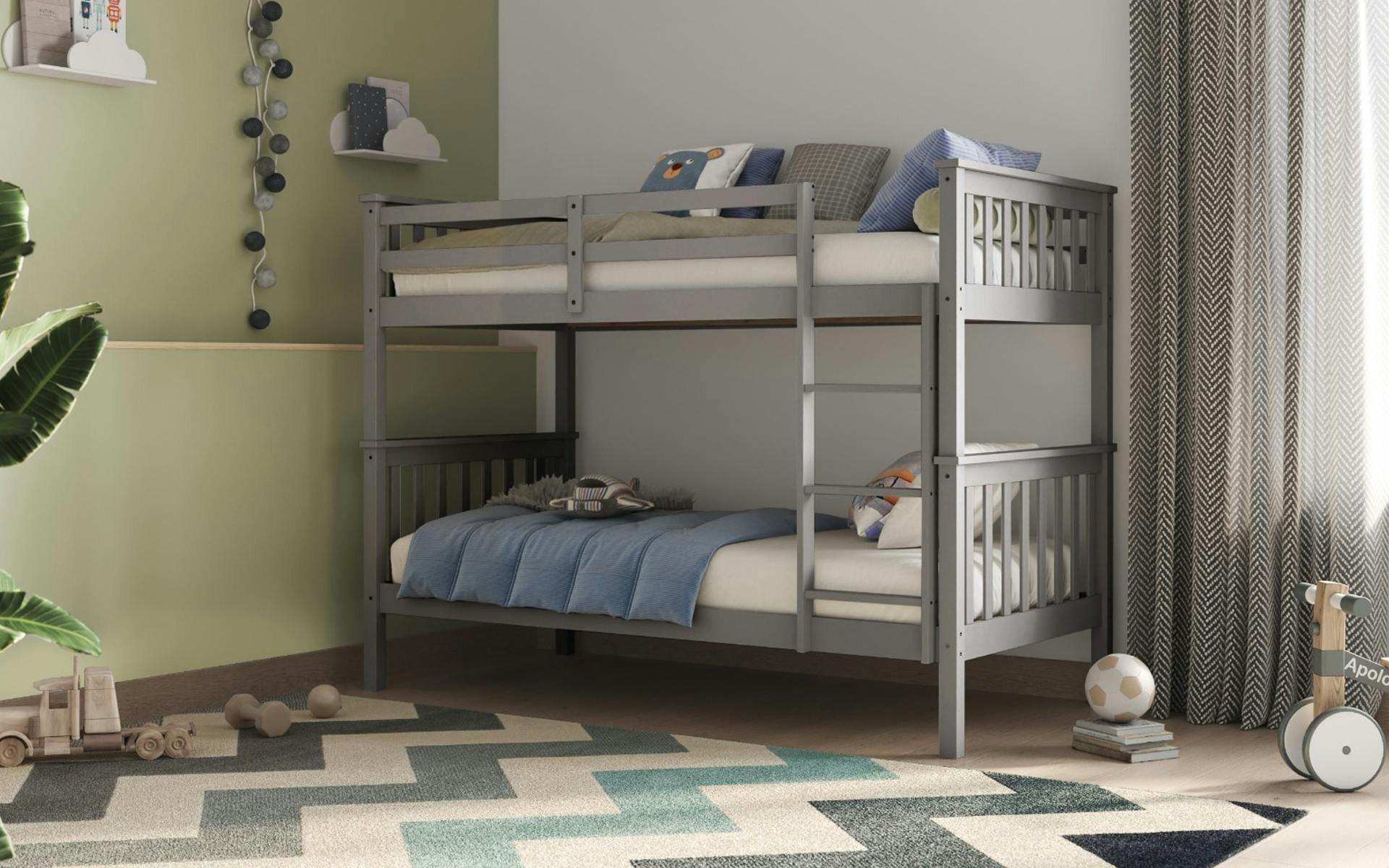 Rackhams Grey Koop Bunk Bed