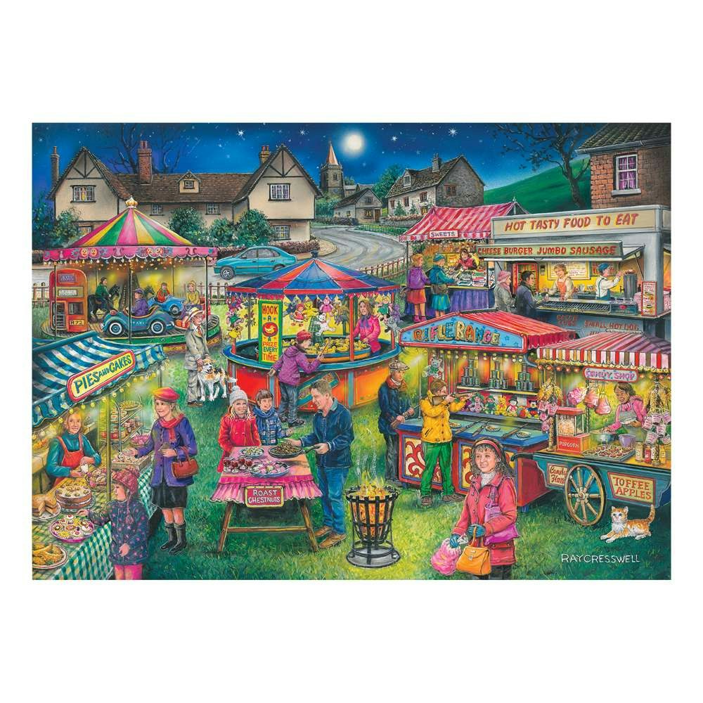 The House Of Puzzles Village Fayre Big 500 Piece Jigsaw Puzzle