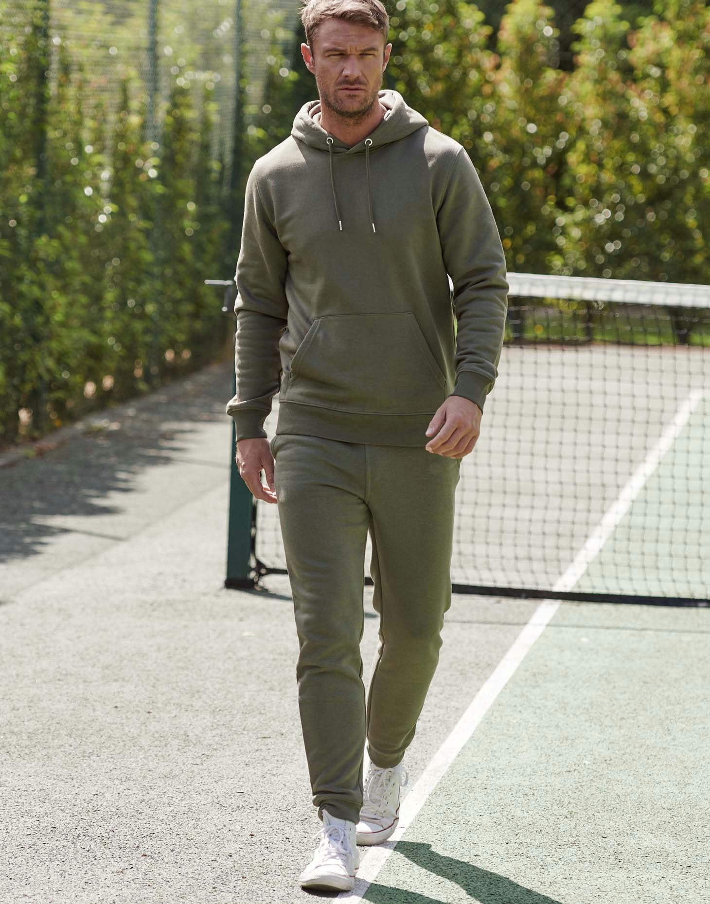 British Boxers Men's Organic Cotton Relax Joggers – Khaki - X-Large