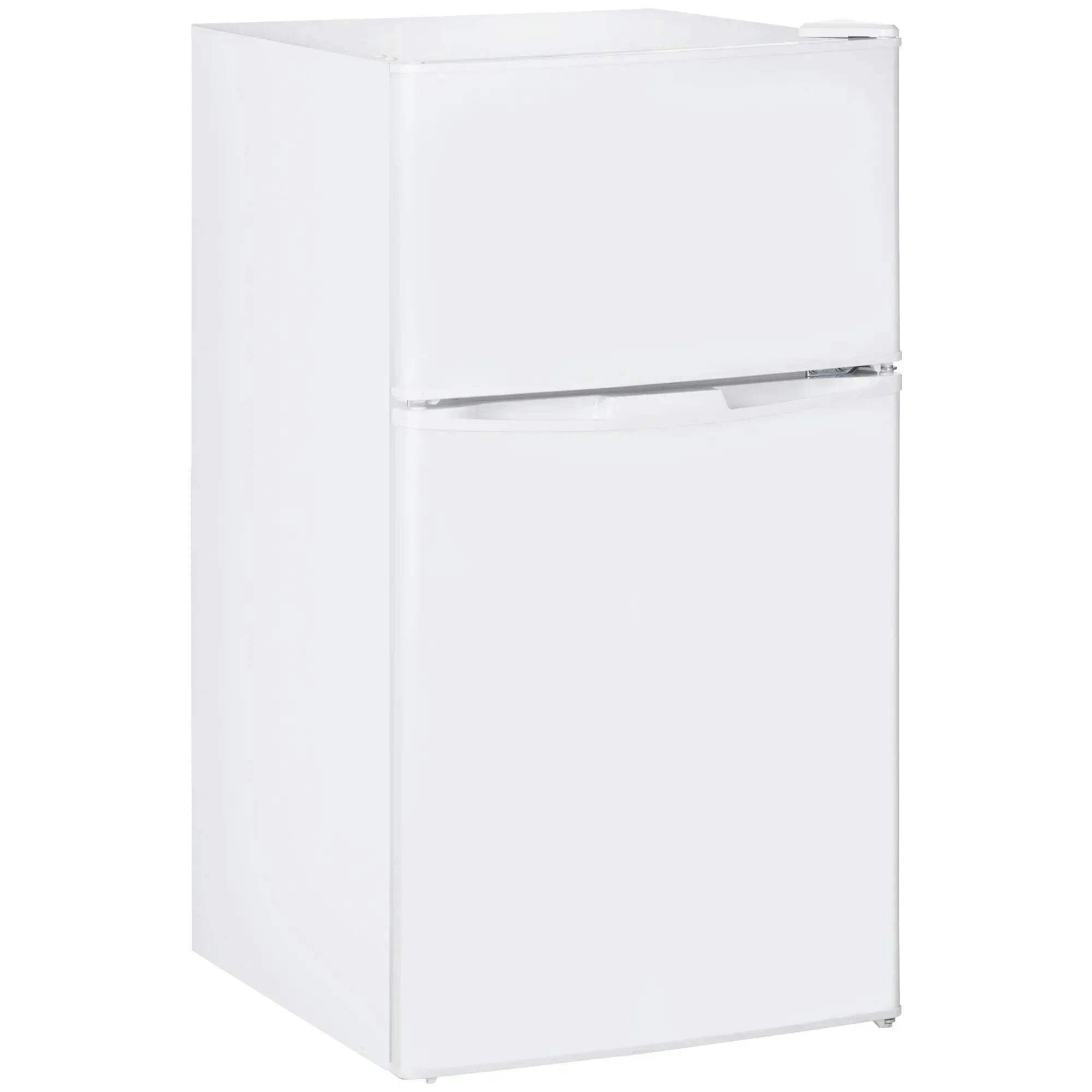 Homcom Unisex White 88L Fridge Freezer With 5-Setting Thermostat, Inner Light In Small - Image 5