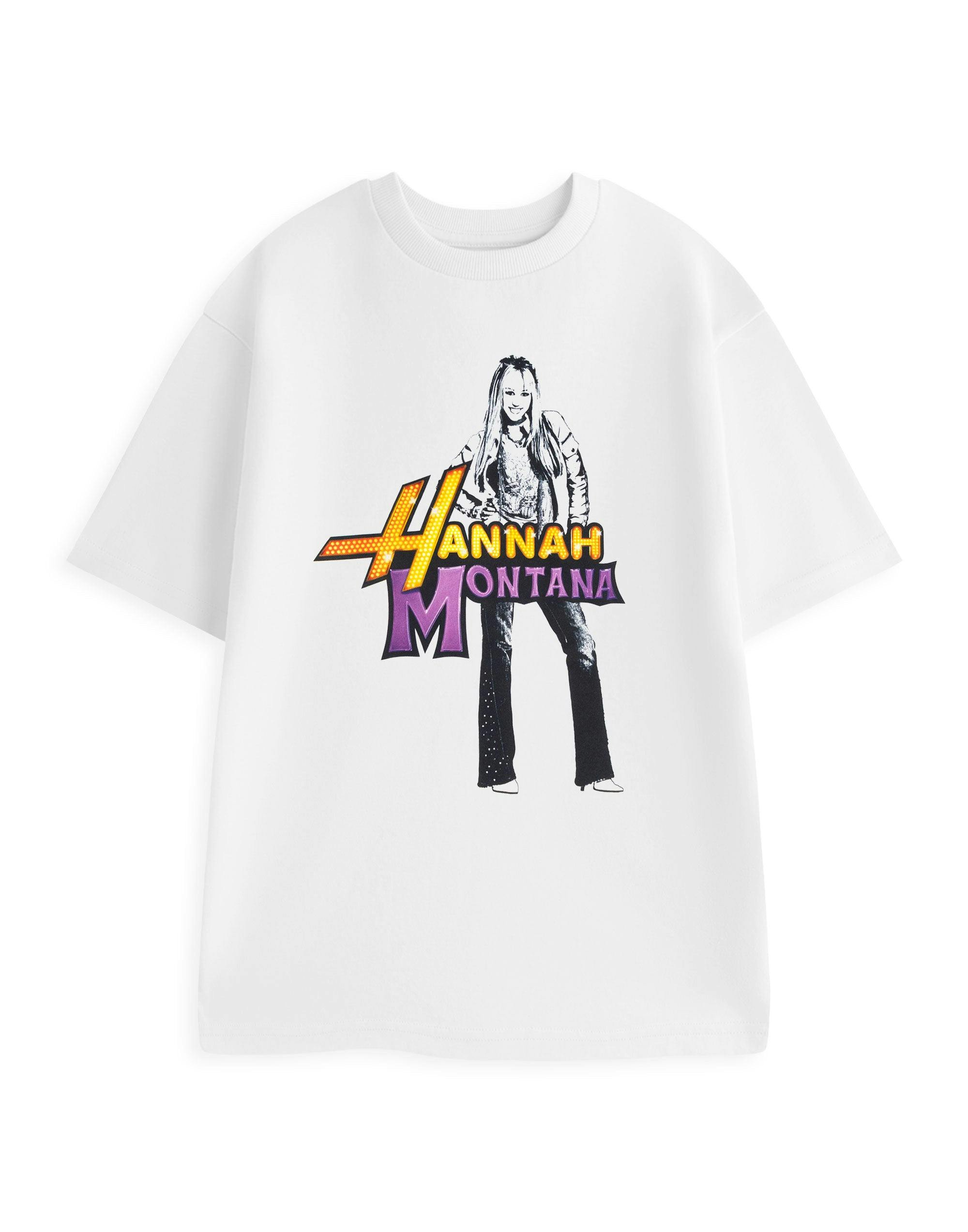 Vanilla Underground Women's White Disney Hannah Montana Lights Short Sleeved T-Shirt - Medium