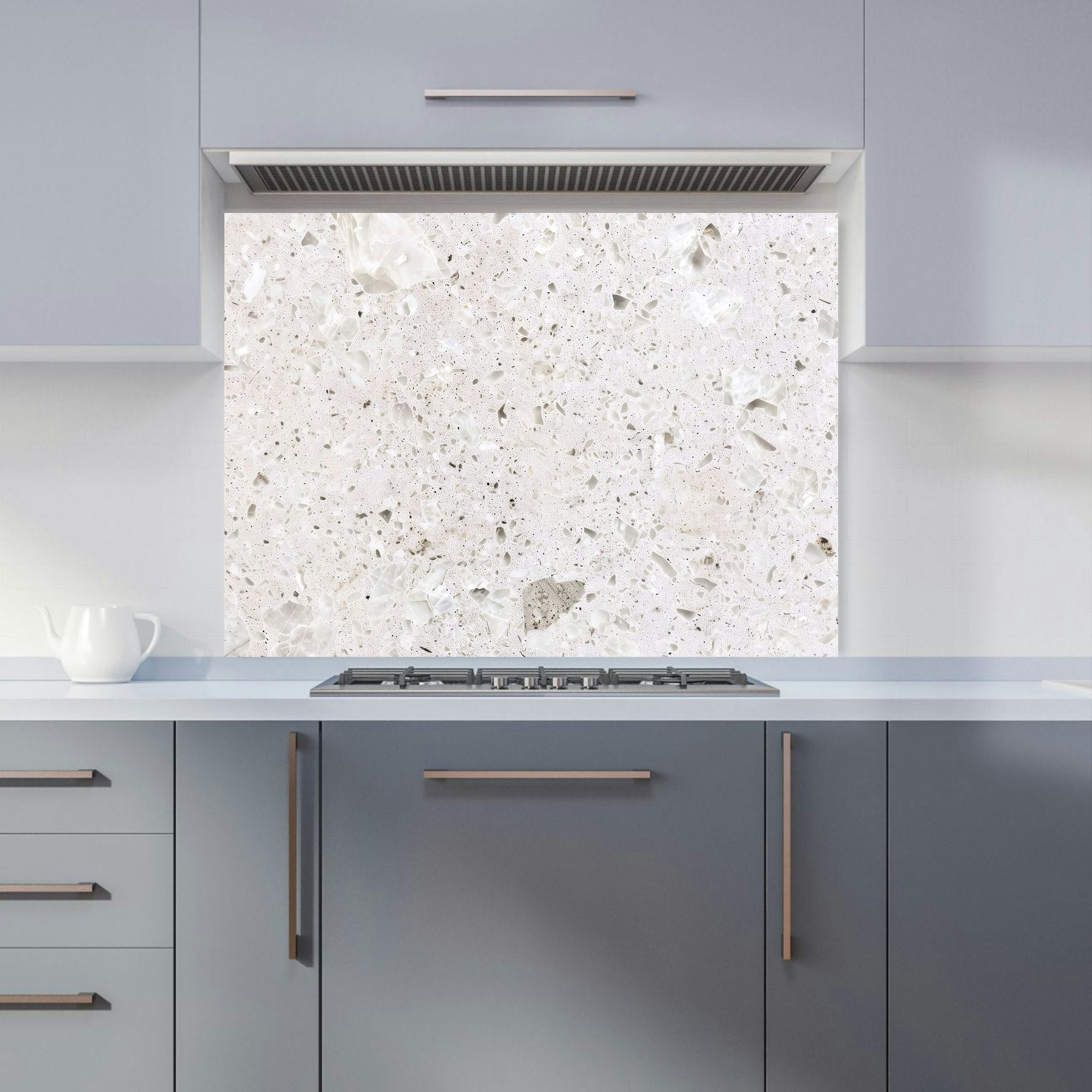 Warren Reed Grey - Designer Off Quartz Effect Kitchen Splashback - W900mm X H650mm