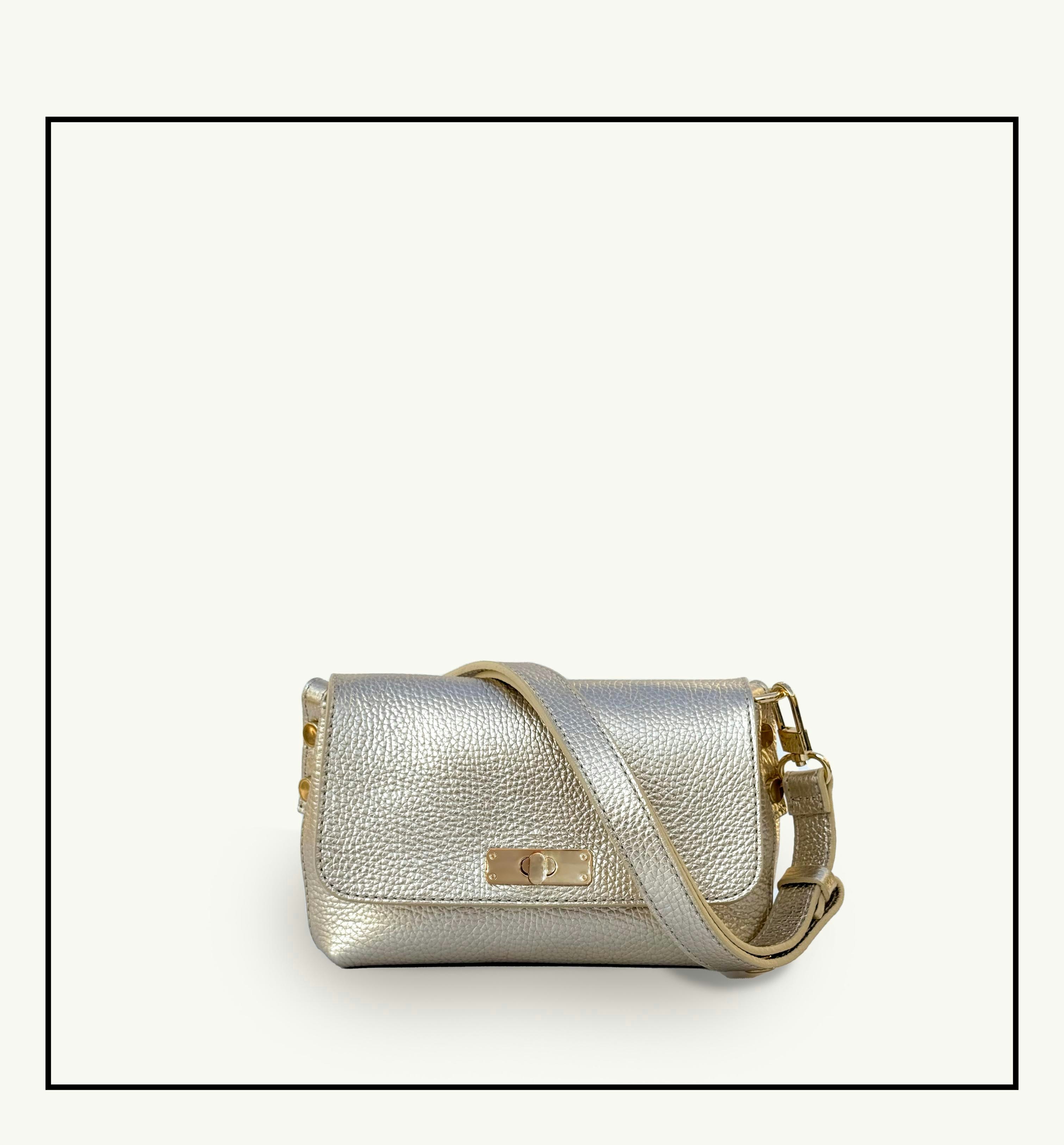 Apatchy London Gold The Maisie Leather Bag
