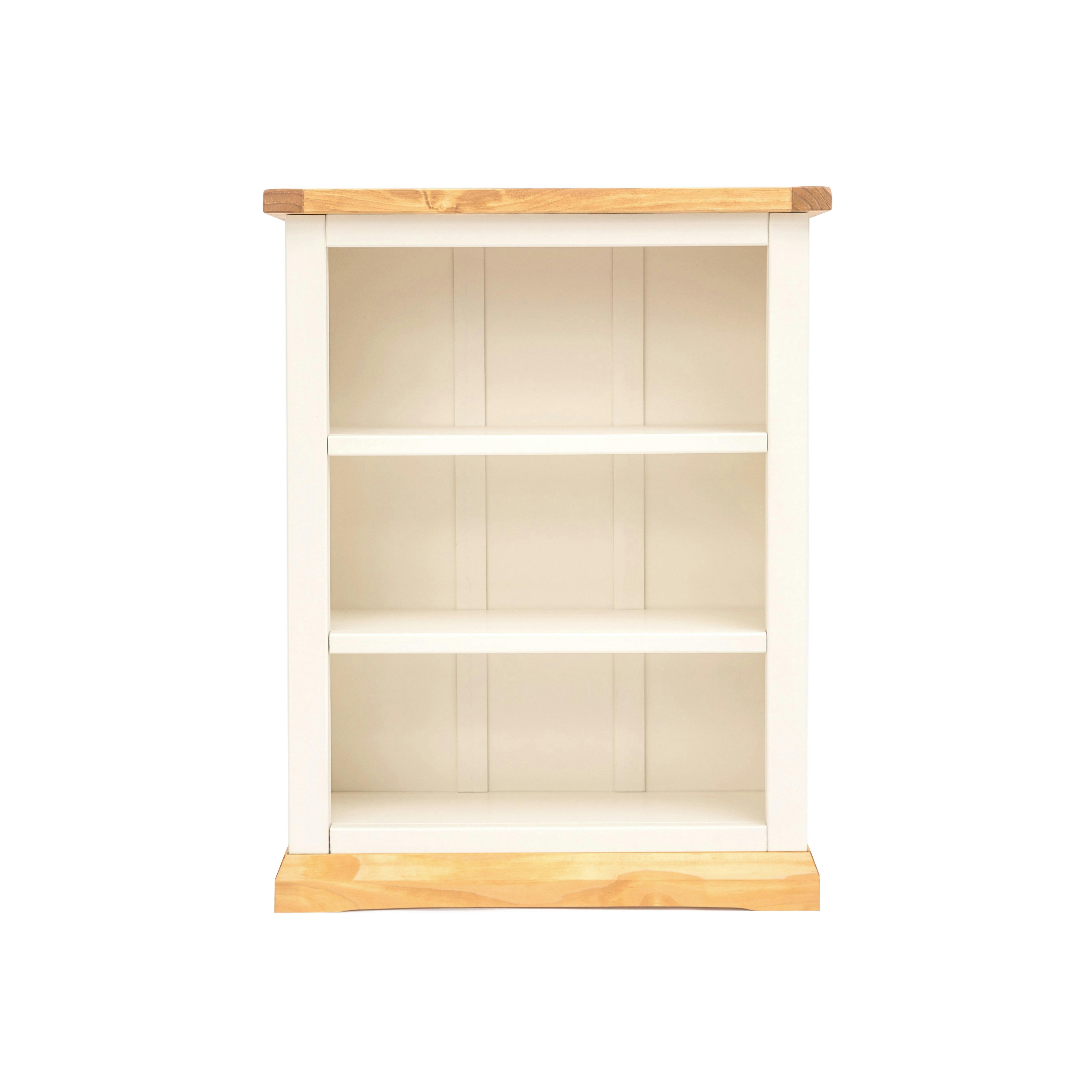Trevi Bookcase - 3 Shelf - Off White - Pine Wood - Image 2
