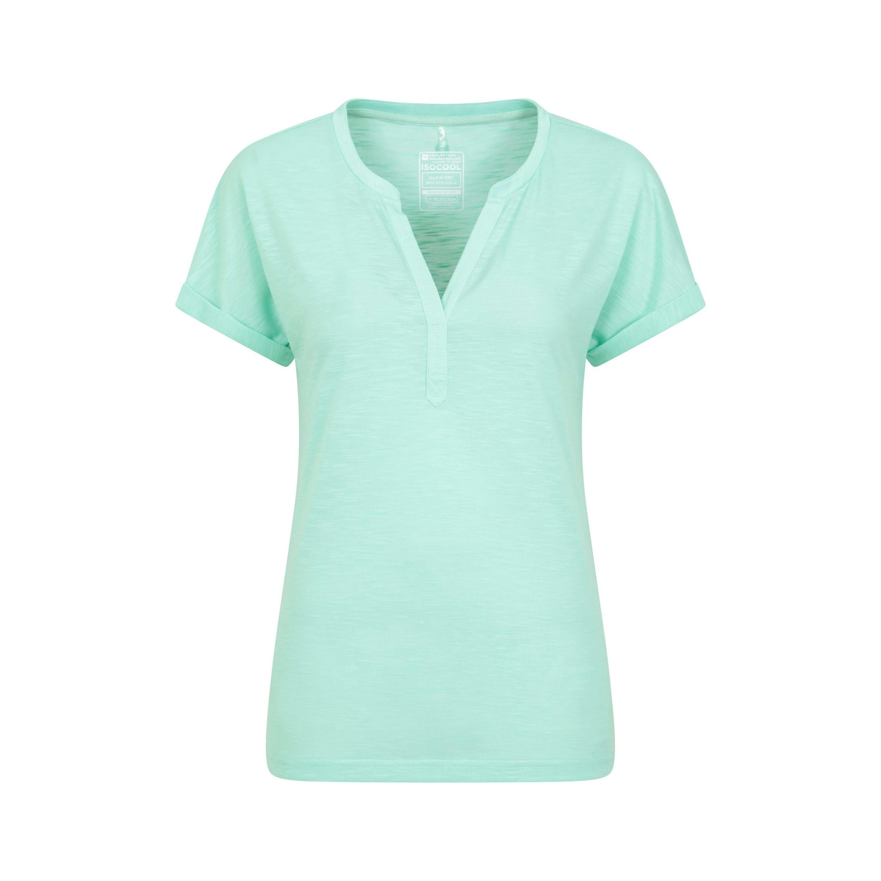 Mountain Warehouse Women's / Skye Slub Quick Dry T-Shirt - Mint - Mint - 18 Uk - 100% Polyester