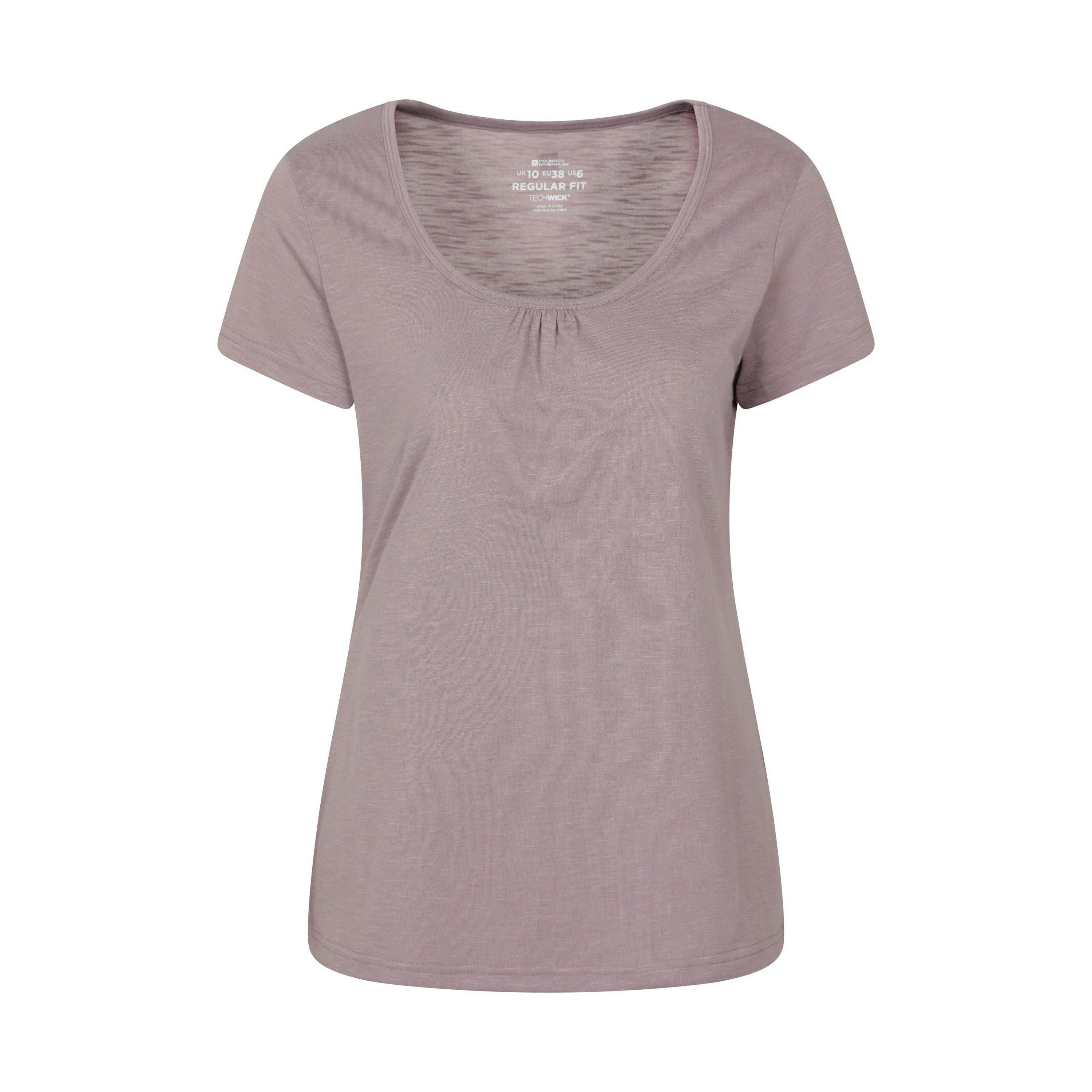 Mountain Warehouse Women's Light/Pink Agra Quick Dry T-Shirt - 16 Uk - 100% Polyester
