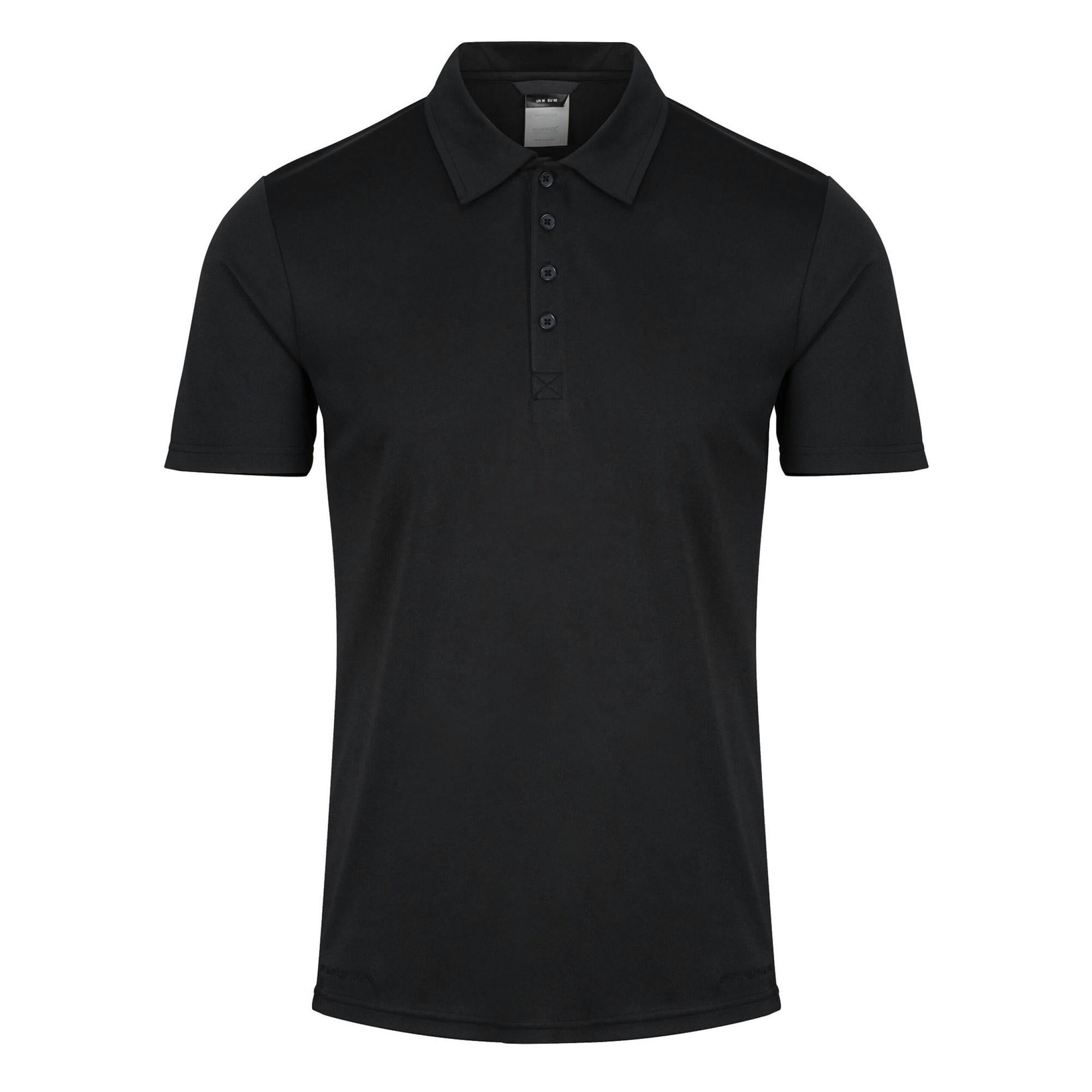 Regatta (S, Black) Mens Recycled Polo Shirt - Image 3
