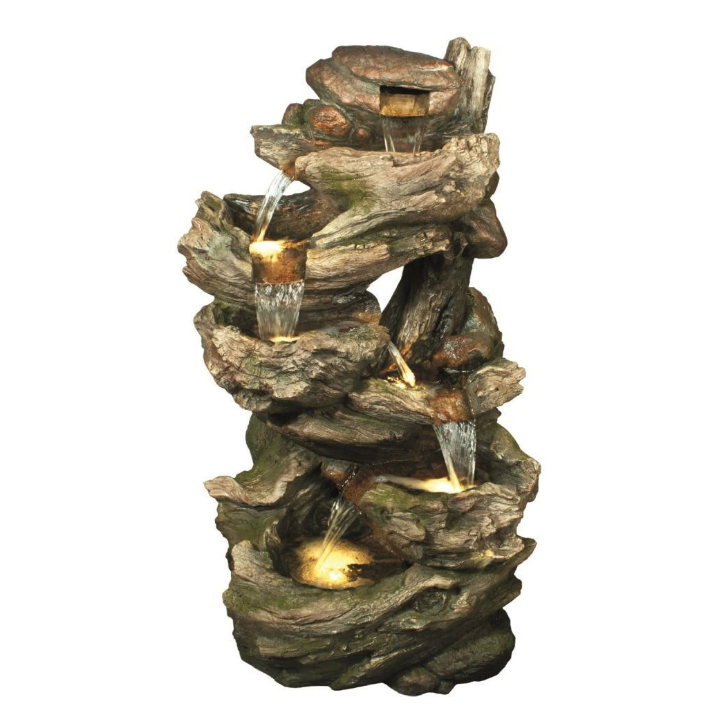 Tranquillity Water Features Large 6 Fall Woodland Water Feature - Solar