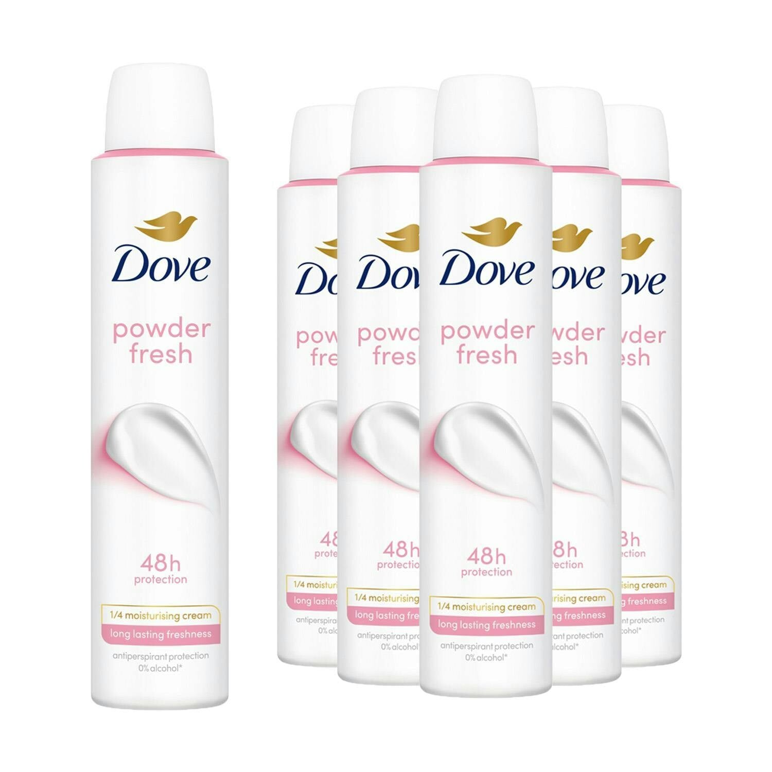 Dove Women Powder Soft 48hr Anti-Perspirant Deodorant Spray 6x 200 ml - Image 6