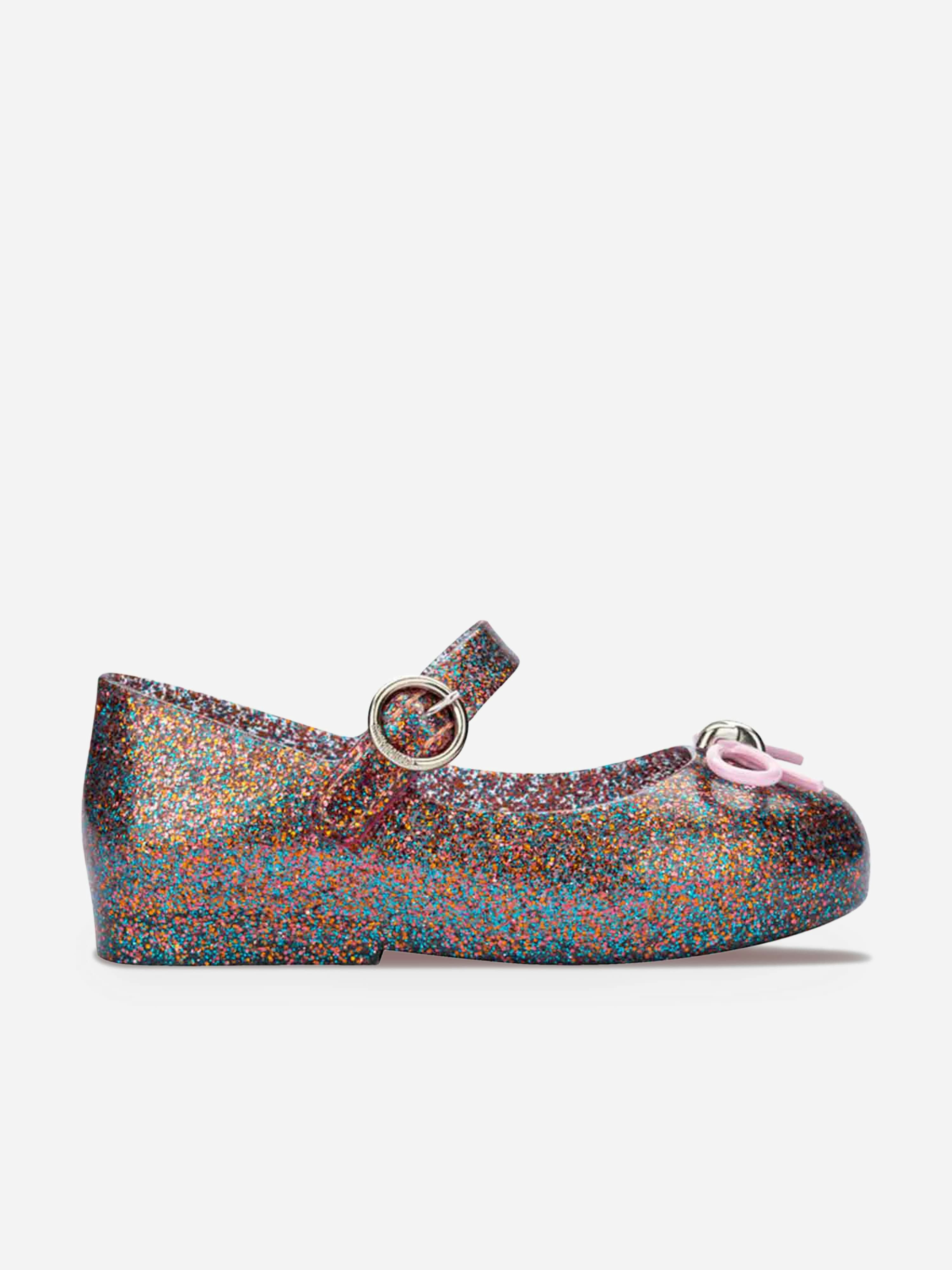 Mini Melissa Girls Sweet Love Ballerinas In Multicolour - Multicoloured - Eu 28 - 29 Uk 10