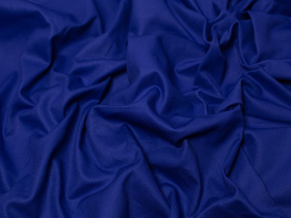 Minerva Core Range Blue Minerva Heavy 100% Cotton Drill Fabric - Plain Design Dressmaking Fabric, 150 Cm / 60" Wide - Per Metre - Royal