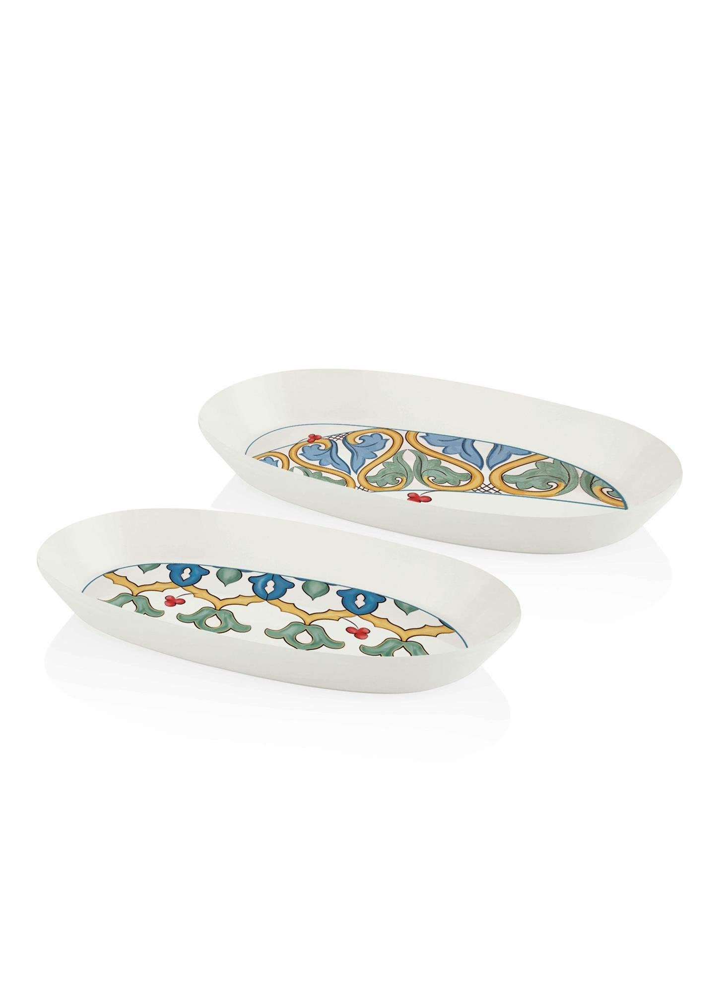 Rackhams Limoncello Collection Oval Platters, Set Of 2