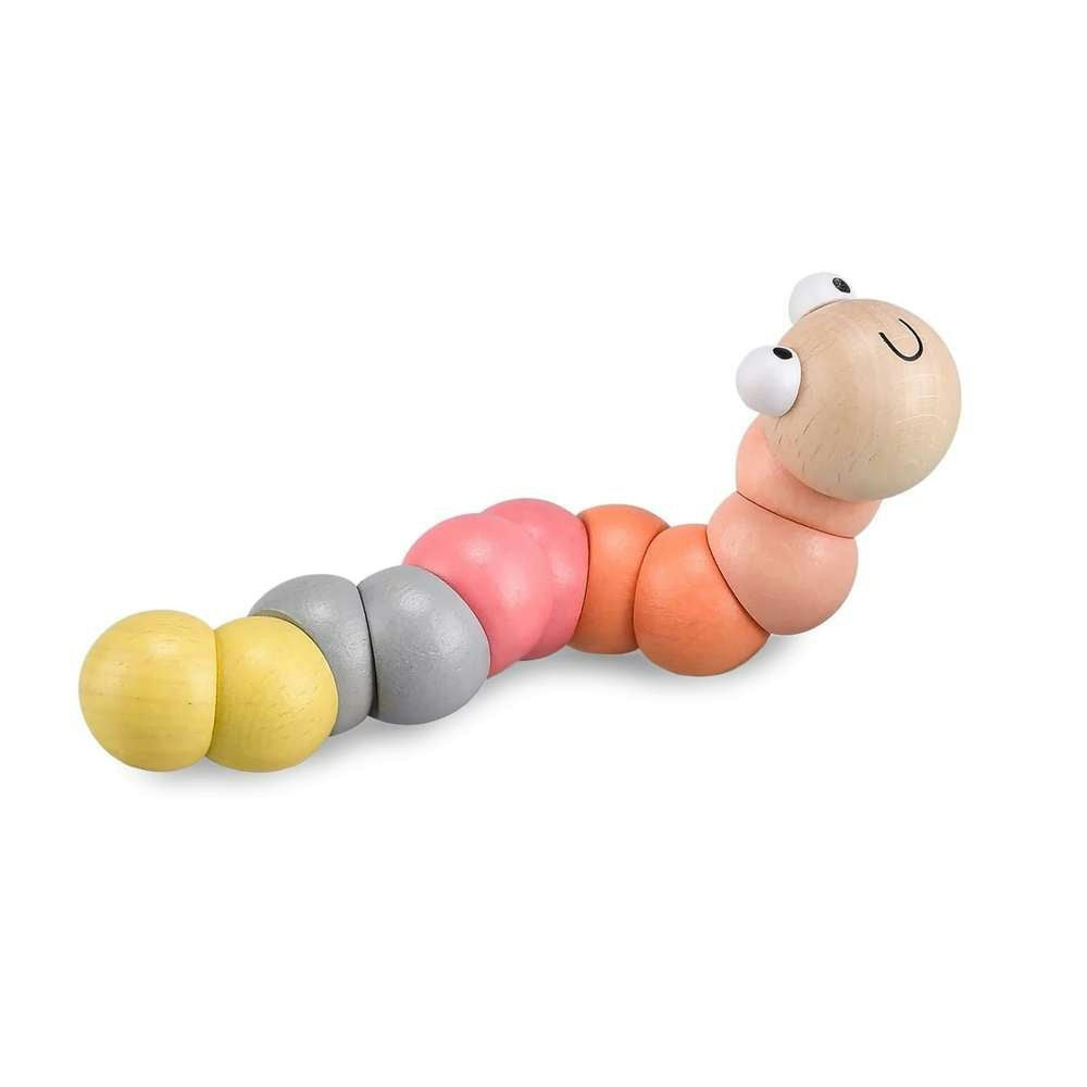 Bigjigs Toys Blue/Pink Wiggly Worms - Pastel (Pk 2)