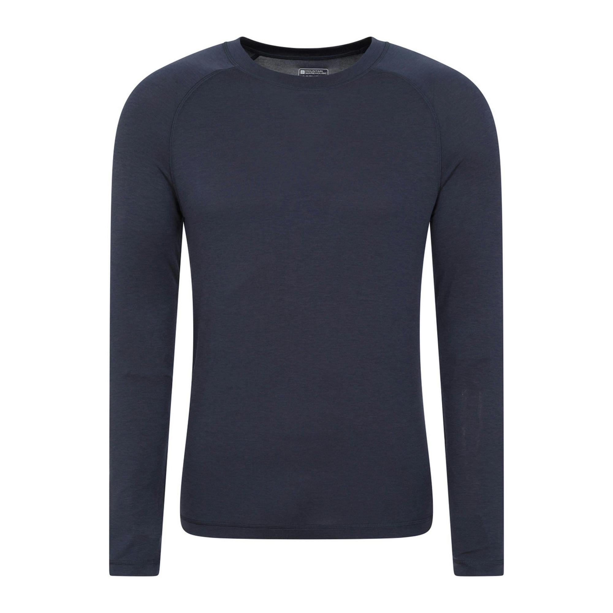 Mountain Warehouse Men's Keep The Heat Thermal Top - Navy - M - Navy - 37% Acrylic/32% Polyester/25% Viscose/6% Elastane