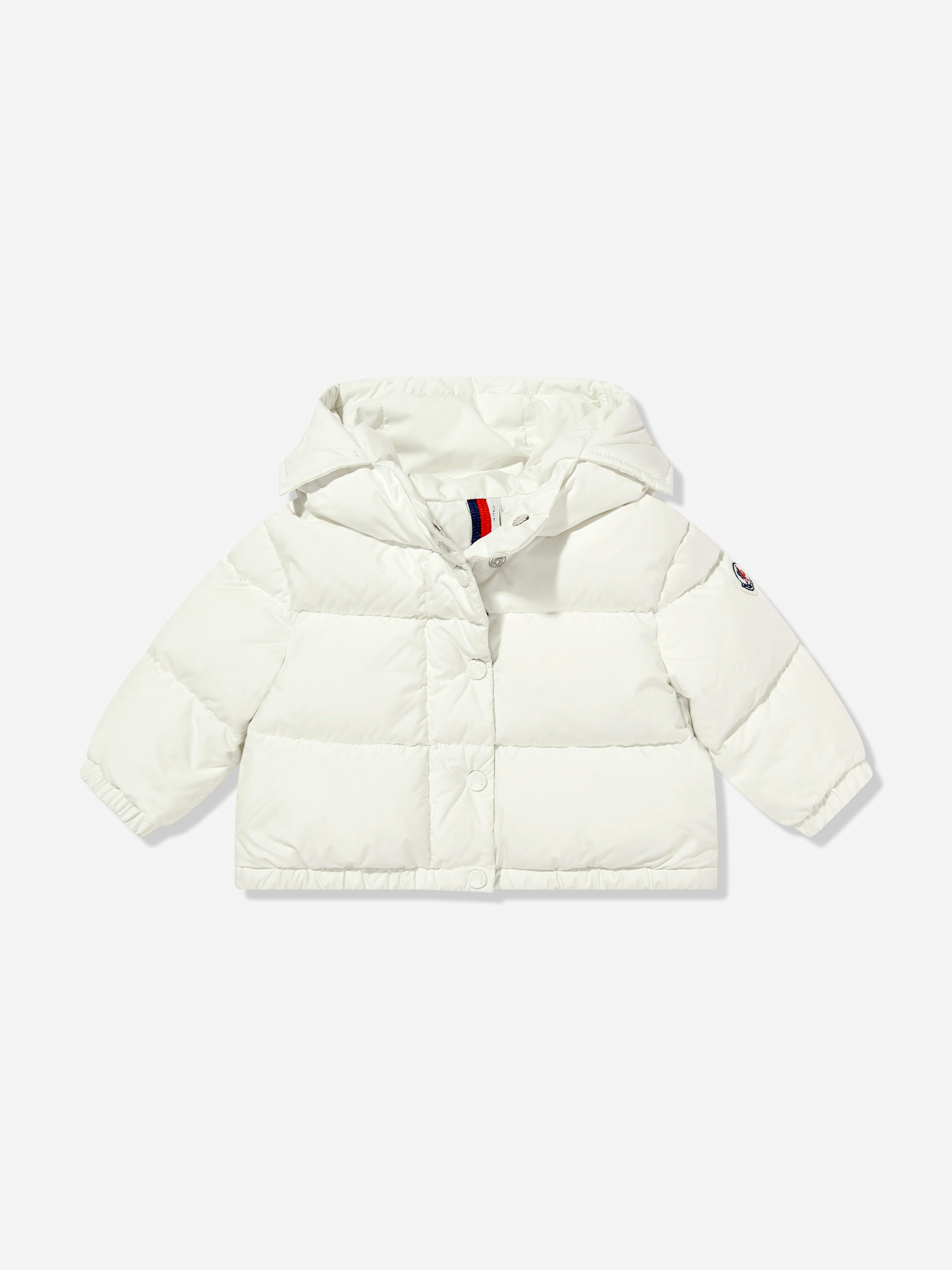 Moncler Enfant Women's Ivory Baby Girls Laurie Down Padded Jacket In - 6 - 9 Mths