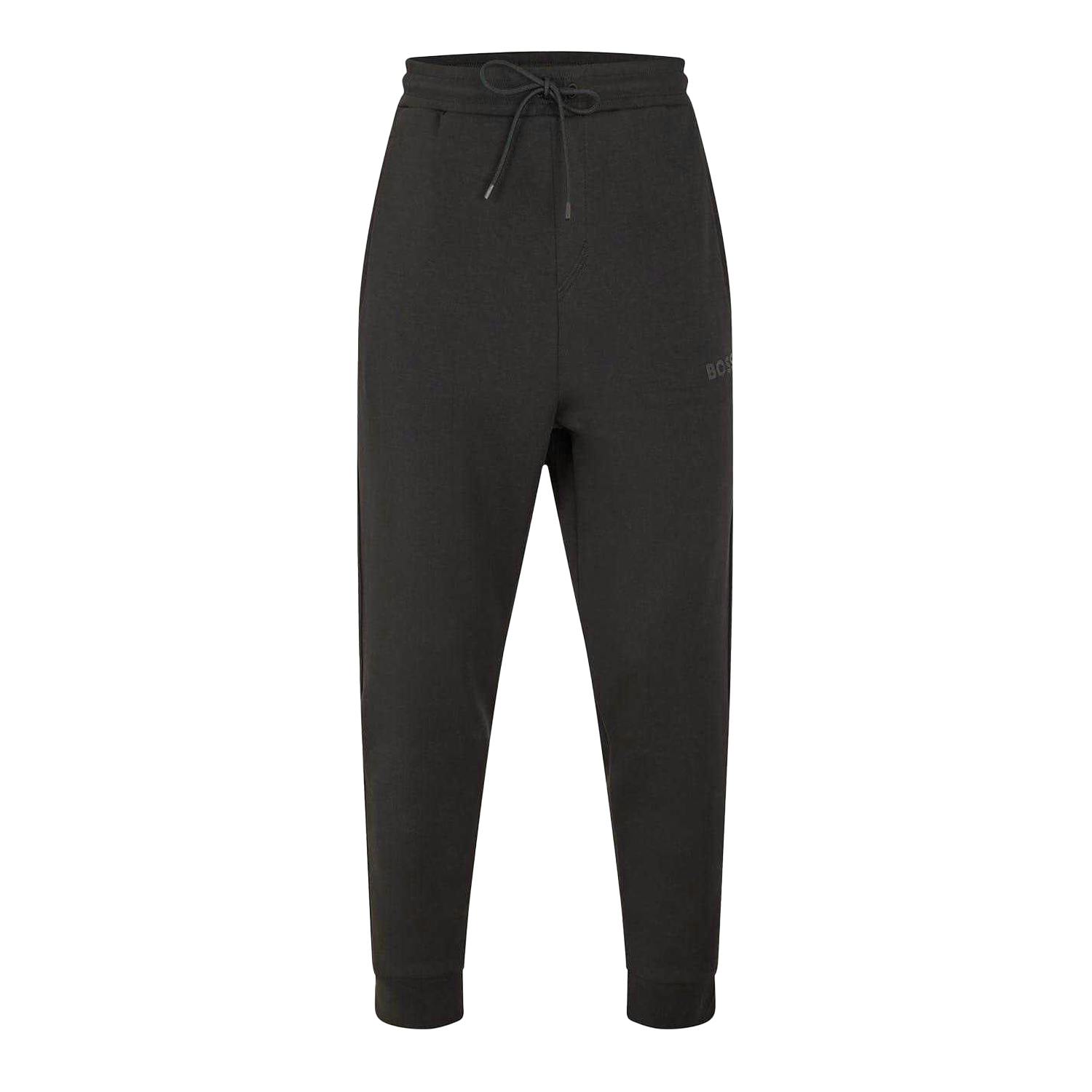 Boss Men's Black Hadiko Cotton Blend Jogging Bottoms - S R - 100% Mixed