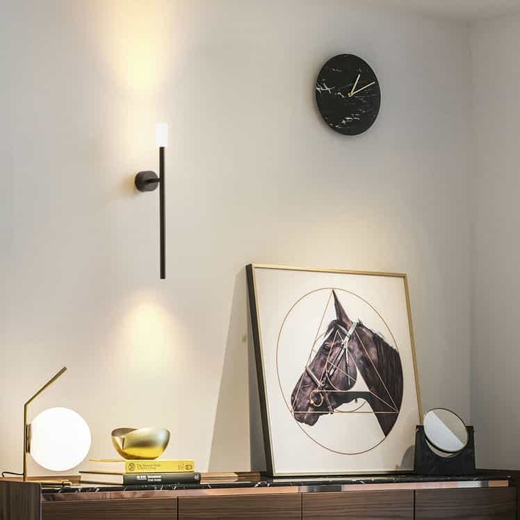 Rackhams Black/Light 2 Watt Led Up Down Wall Indoor