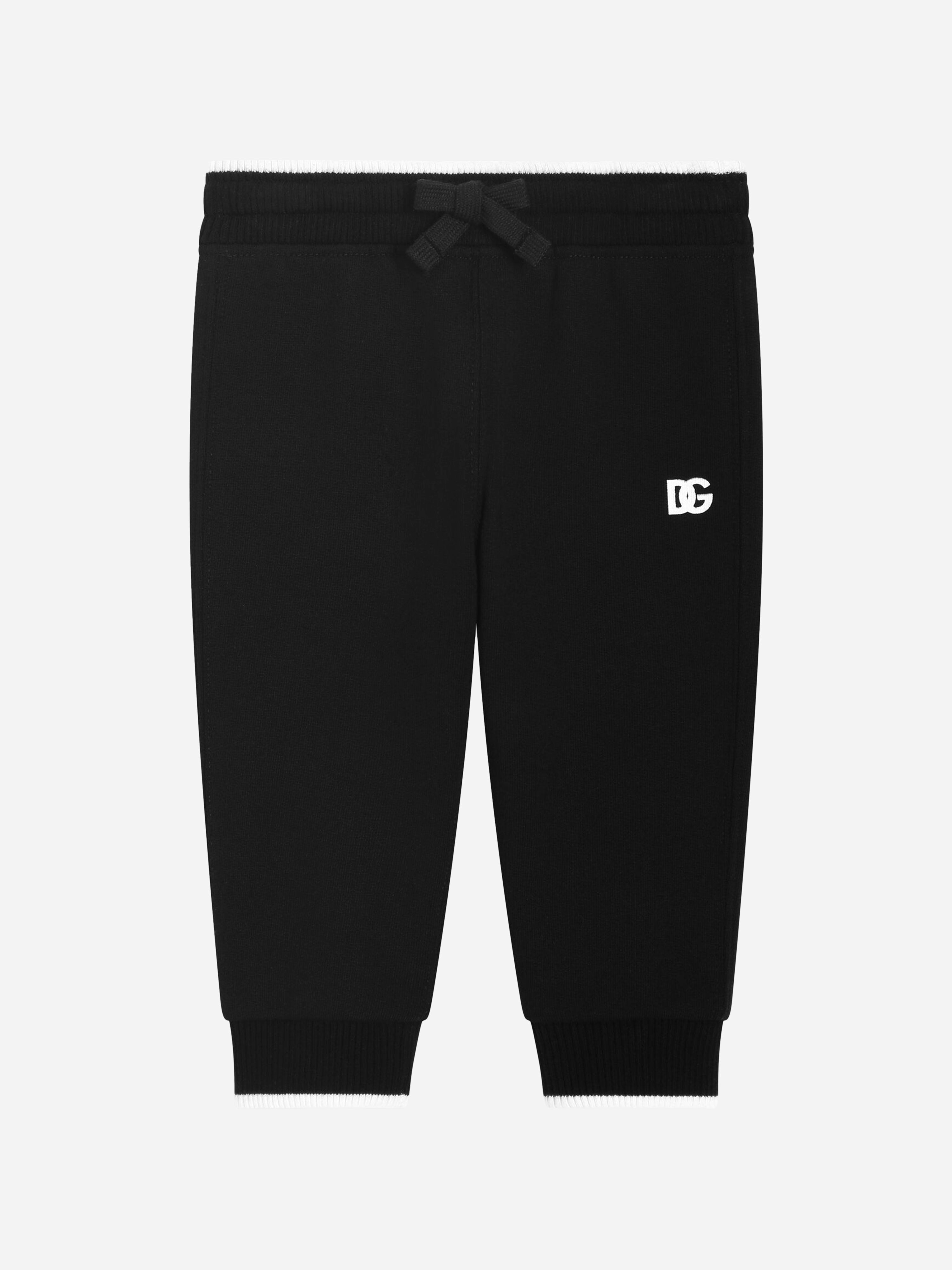 Dolce & Gabbana Kids Boys Black Dolce & Gabbana Baby Logo Joggers In - 24 - 30 Mths