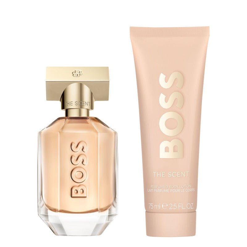 Hugo Boss Amber/Peach The Scent Eau De Parfum Gift Set - Edp Spray 50Ml + Body Lotion 75Ml