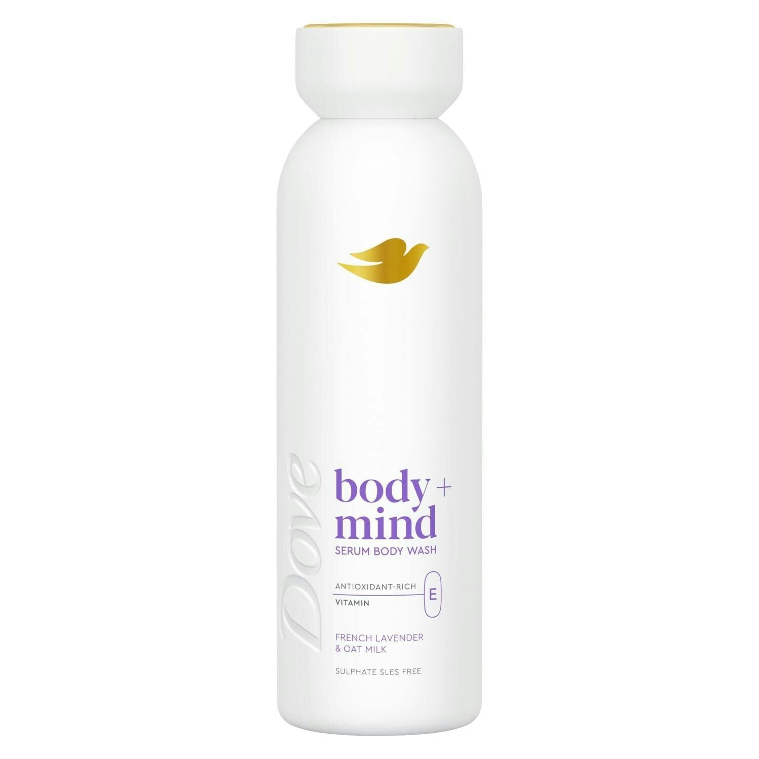 Dove Body + Mind French Lavender & Oat Milk Serum Body Wash body cleanser with antioxidant-rich vitamin E for glowing skin 350 ml - Image 6