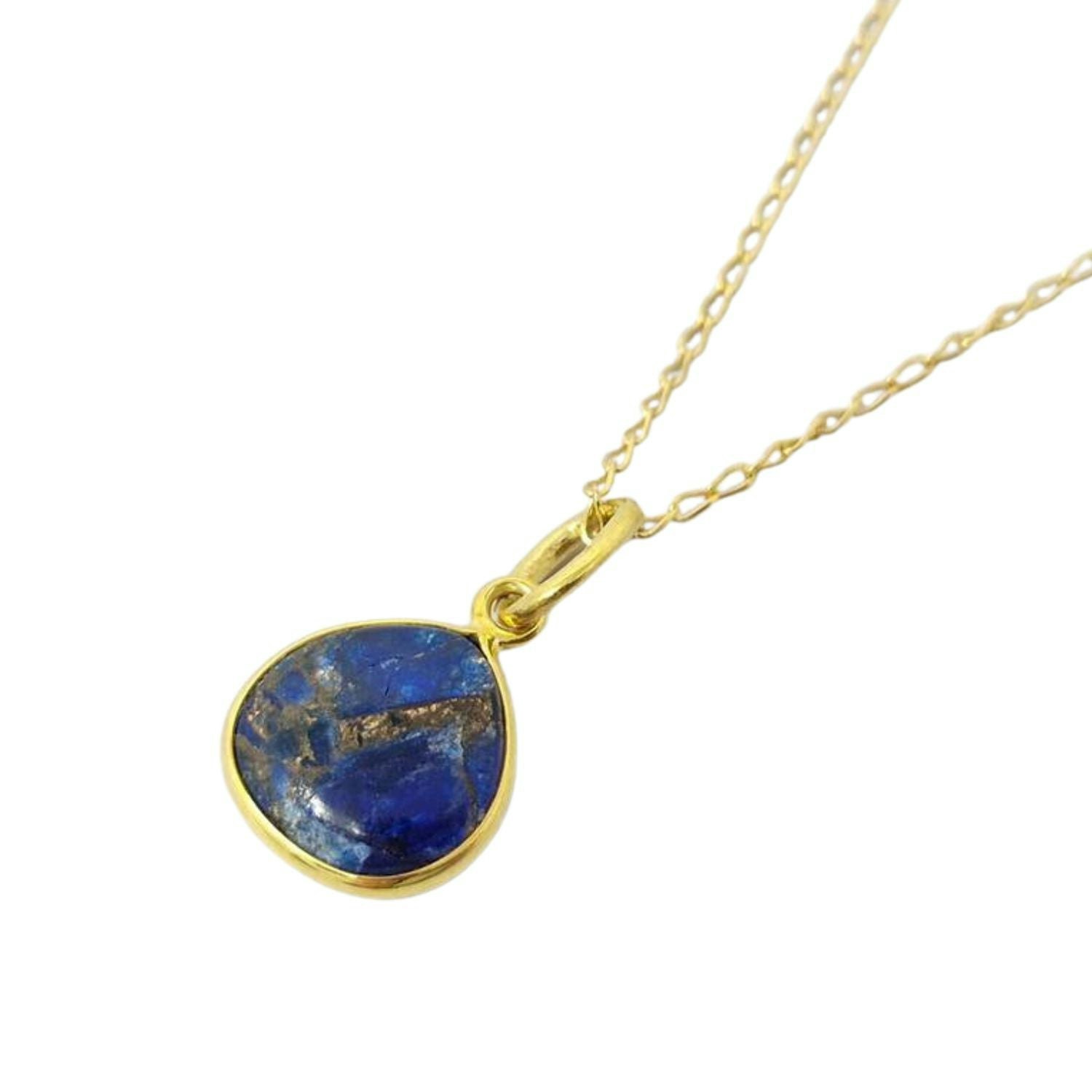 Harfi Gold 18Ct Vermeil Plated Sapphire September Birthstone Necklace