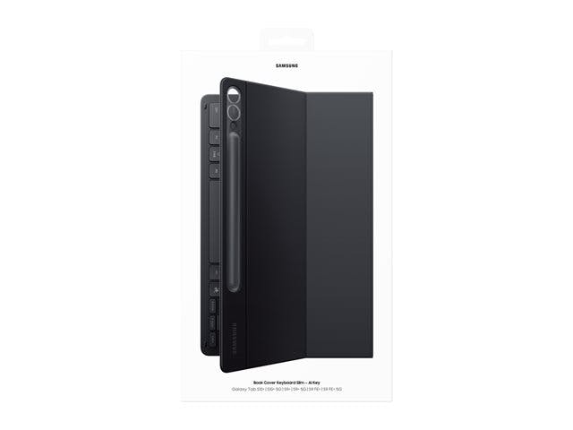 Samsung Black Galaxy Tab S9/S10 Plus Fe 12.4" Book Cover French Keyboard Slim - Ef-Dx820bbegfr