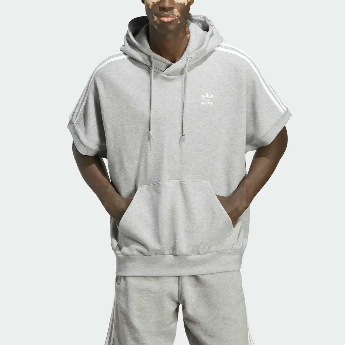 Adidas Grey Adicolour Classics Hoodie - L