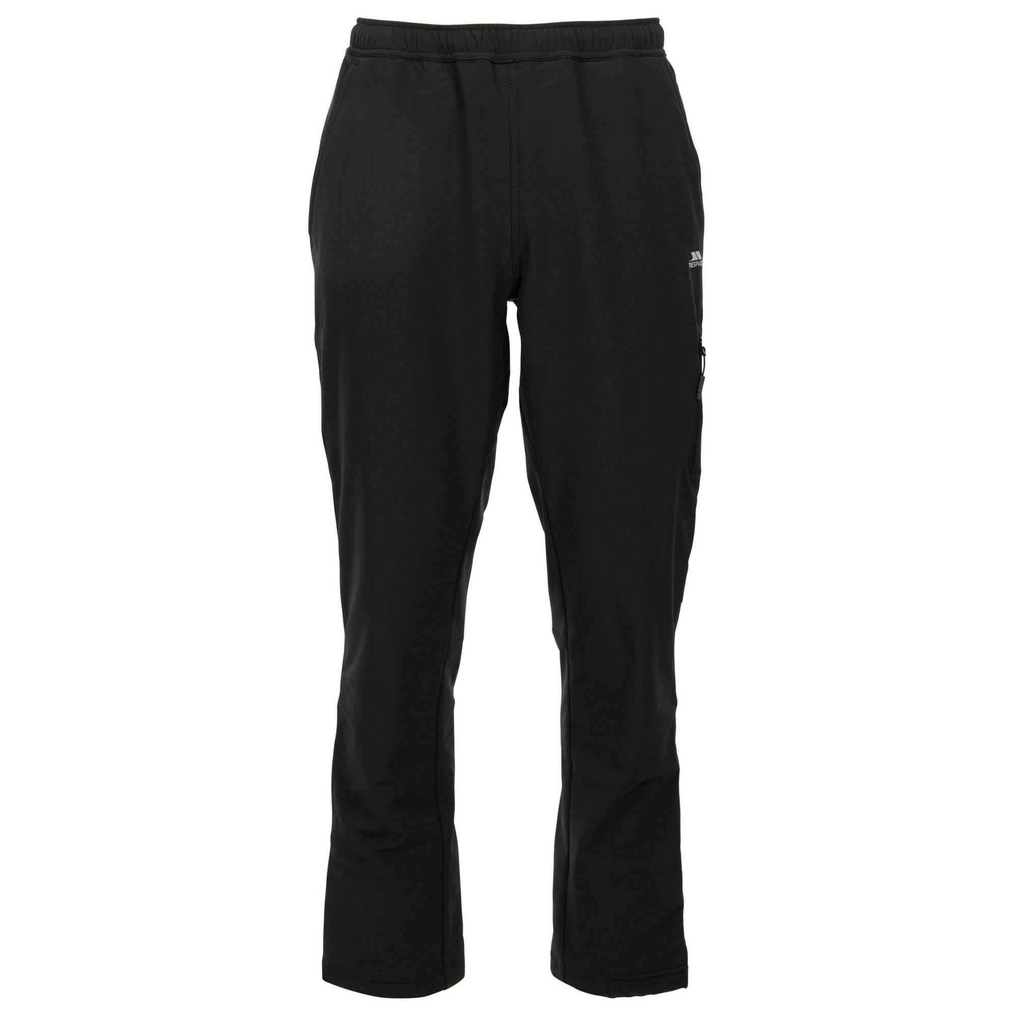 Trespass Men's Black Ryder Trousers - Xs - 60% Cotton/40% Polyester