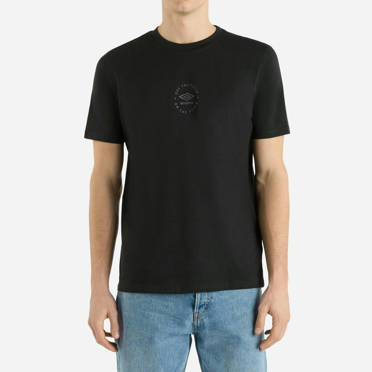 Umbro Men's Black Relaxed Fit T-Shirt - Xxl - 100% Cotton