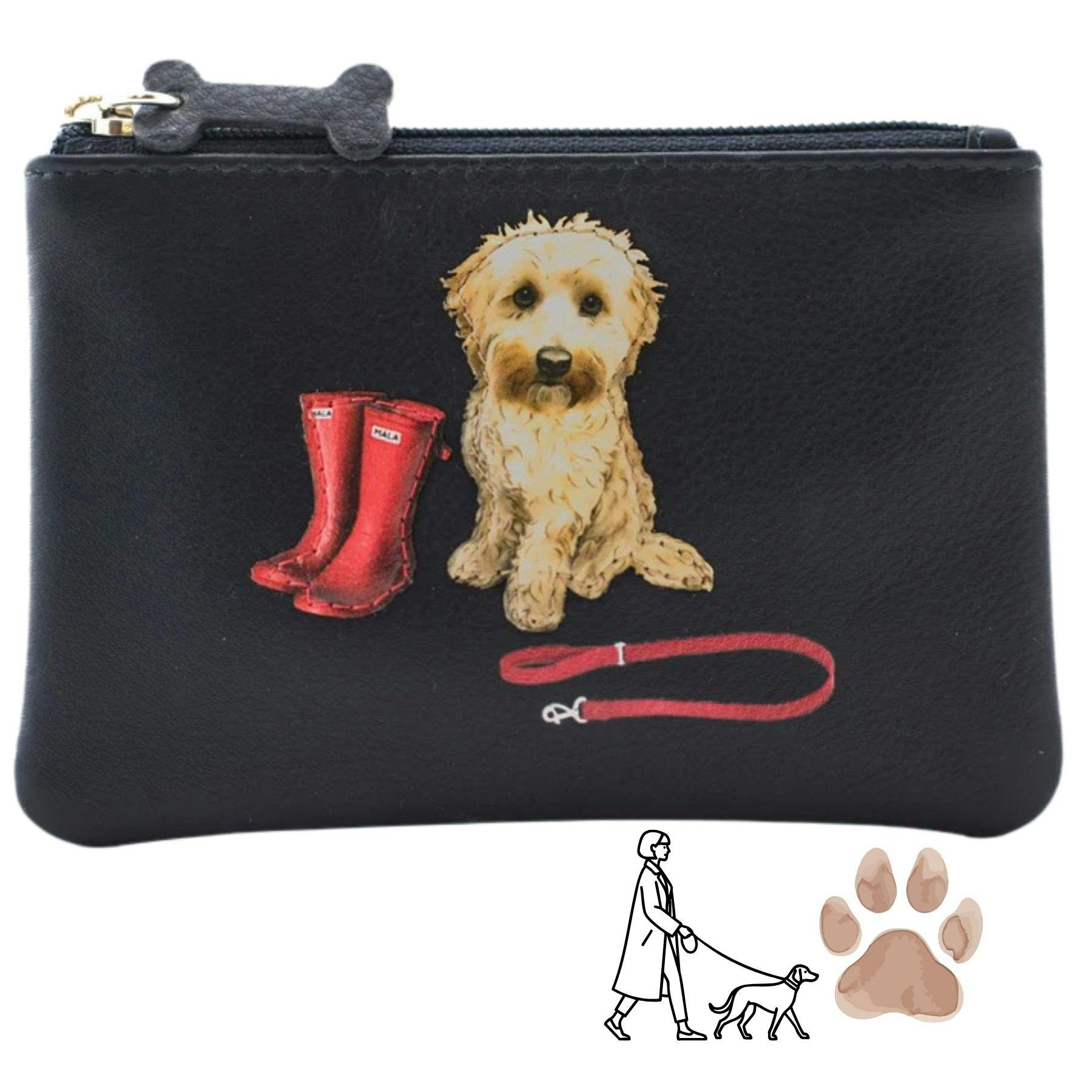 Mala Leather Cocos Walk Coin Purse - One Size - Navy - Leather