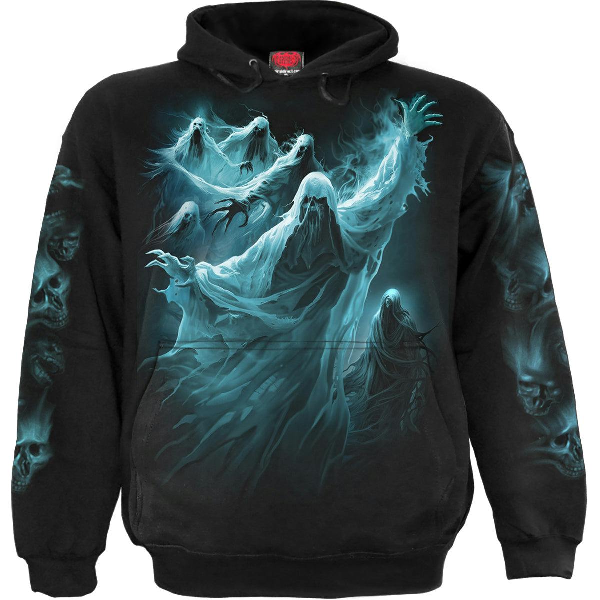 Spiral Direct Black Ghost Skull - Hoody - S