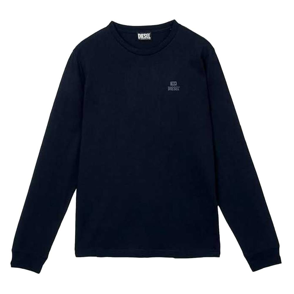Diesel Unisex Blue Adult Total Eclipse Long-Sleeved T-Shirt - Navy - S - Navy - 100% Cotton