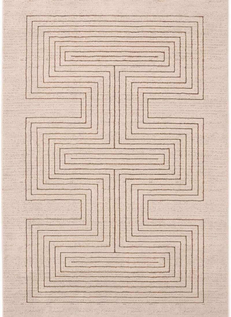 The Rugs Geometric Pattern Rug | Neutral Tone - 160X230 Cm
