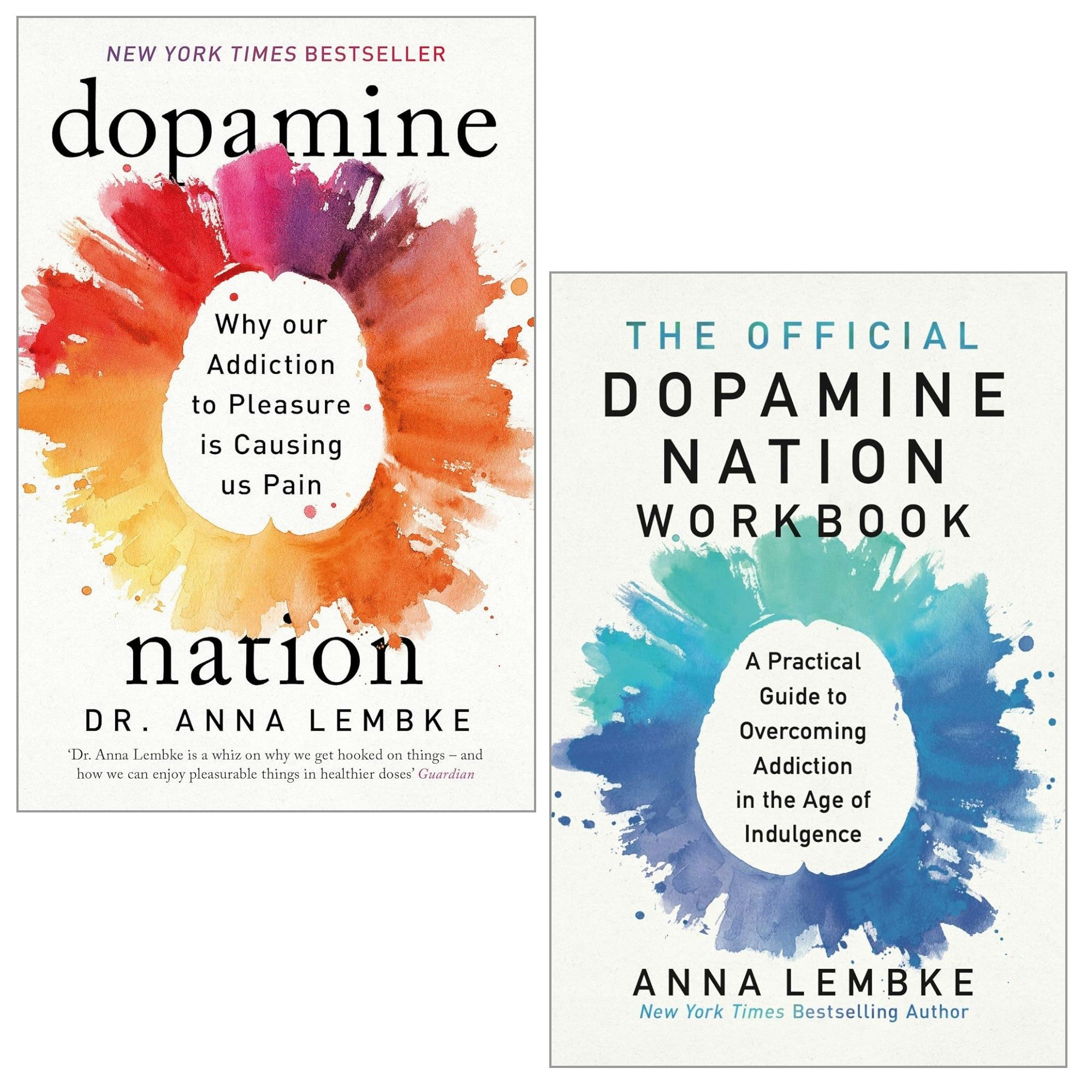 Various Publishers Dopamine Nation And The Official Dopamine Nation Workbook 2 Books Set By Dr Anna Lembke