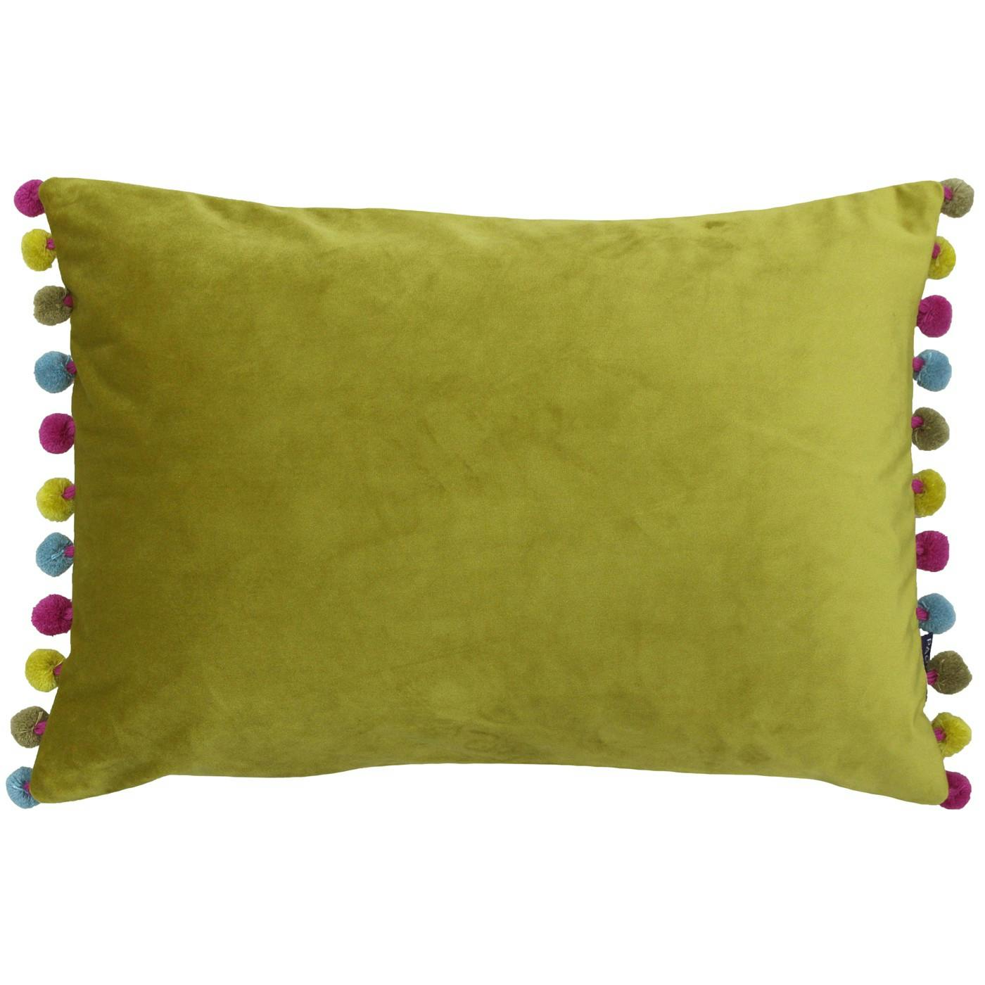 Rackhams Light Fiesta Rectangle Cushion Cover - Bamboo/Multi - 35 X 50Cm - Bamboo/Multi - 100% Polyester