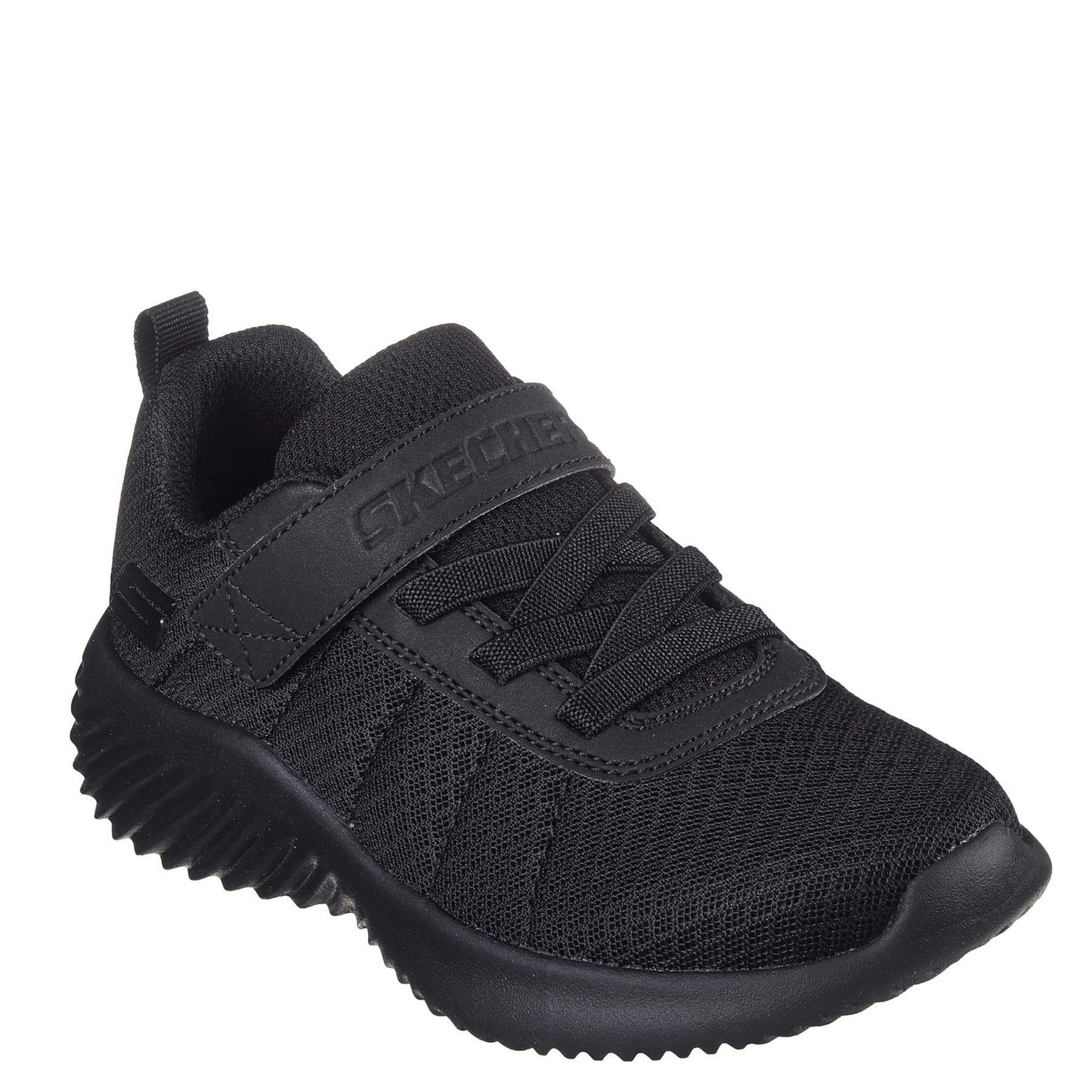 Skechers Black Bounder Baronik Kids' Trainers - 11.5 Jr Uk