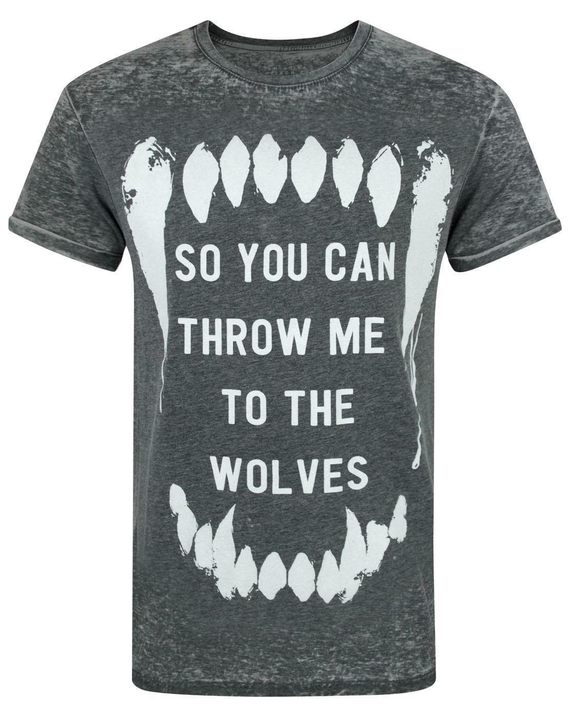 Vanilla Underground Men's Grey Bring Me The Horizon Song Lyrics Text Print Short Sleeved T-Shirt - Large