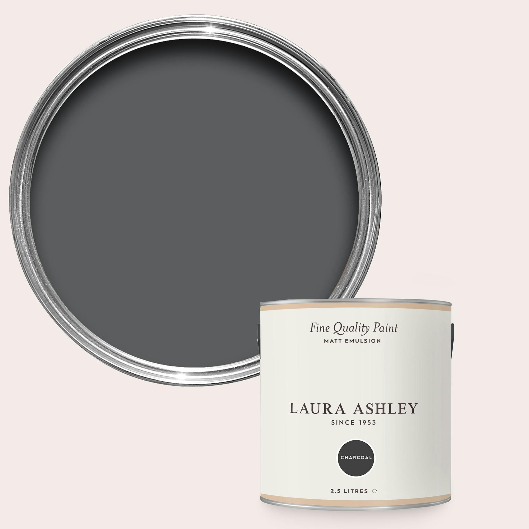 Rackhams Charcoal Matt Emulsion 2.5L Paint - 2.5