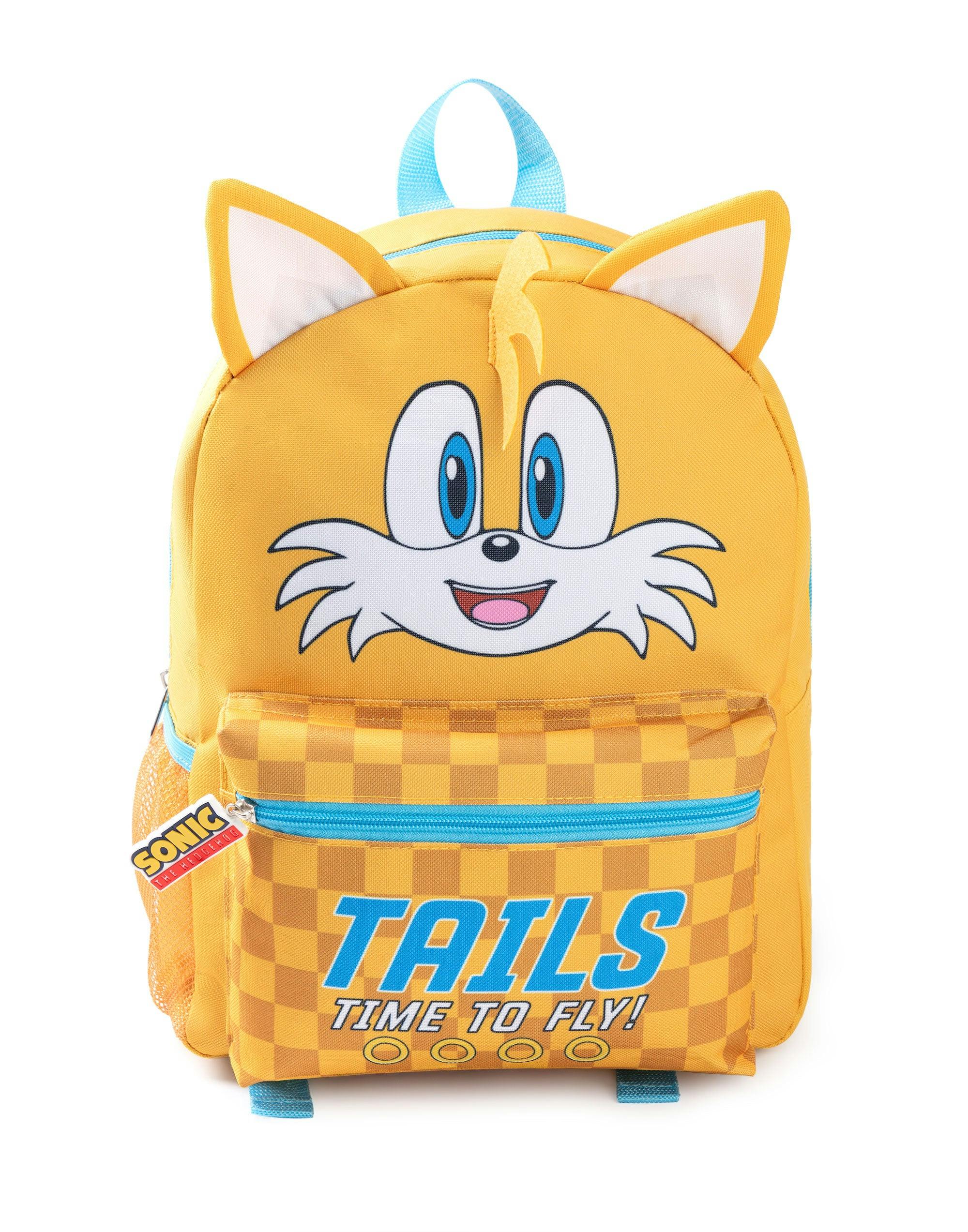 Vanilla Underground Unisex Yellow Sonic The Hedgehog Kids Tails Backpack (One Size)
