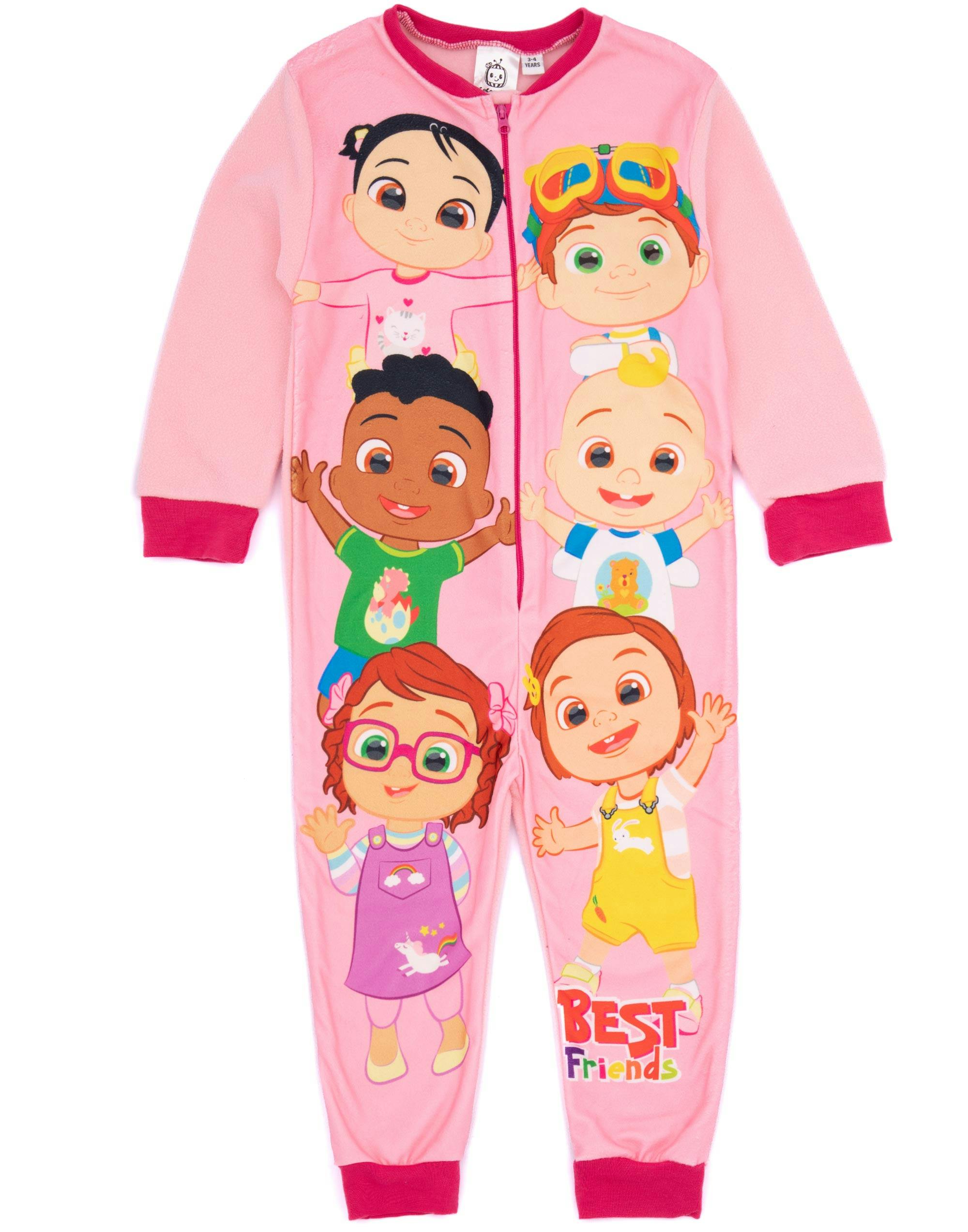 Vanilla Underground Girls Pink Cocomelon Best Friends Onesie - 12-18 Months