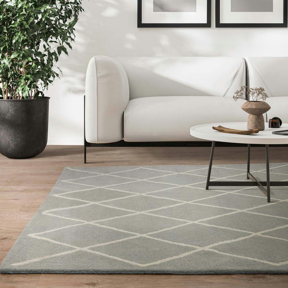 Asiatic Silver Albany Diamond Rug - 200X290cm