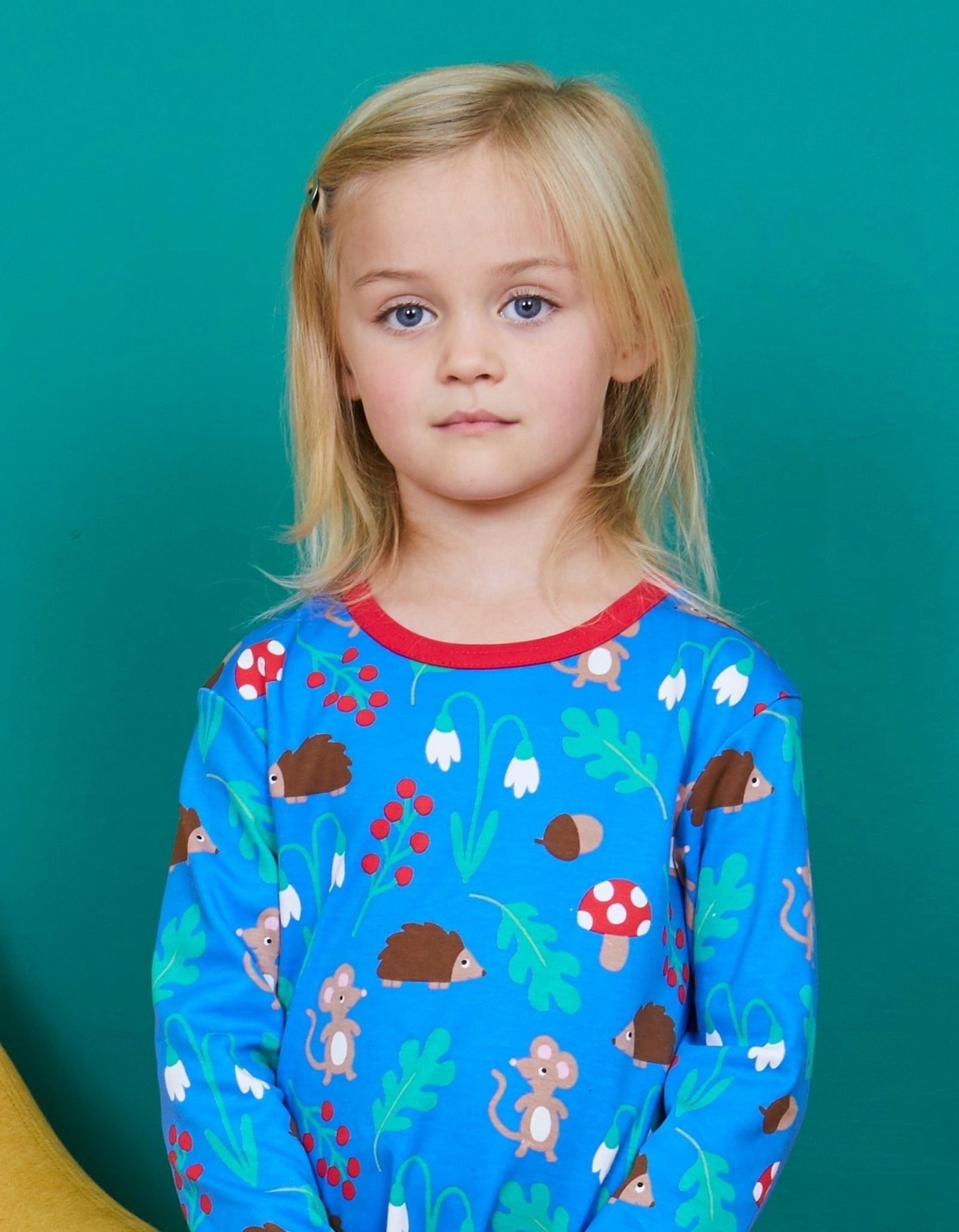 Toby Tiger Organic Woodland Print Long-Sleeved T-Shirt - 12-18M / 86Cm