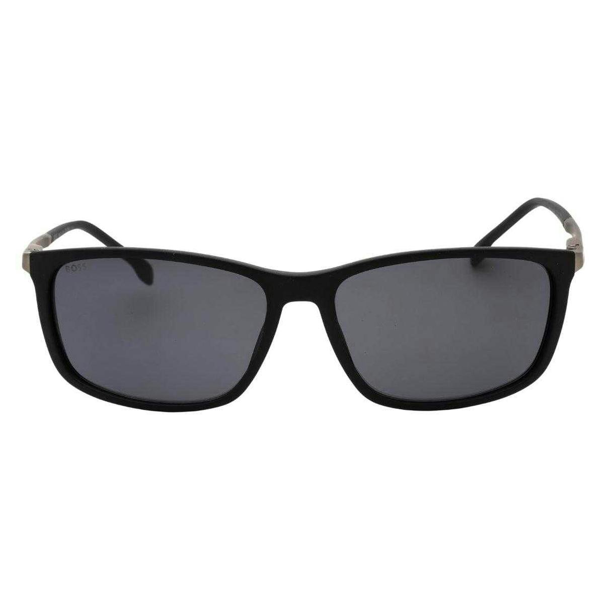 Hugo Boss Men's Grey/Black Matte Sunglasses - One Size - 100% Mixed