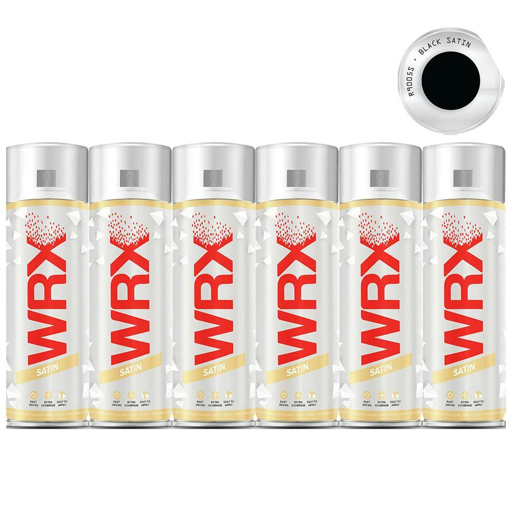 Rackhams Black Satin Spray Paint 400Ml - Image 10