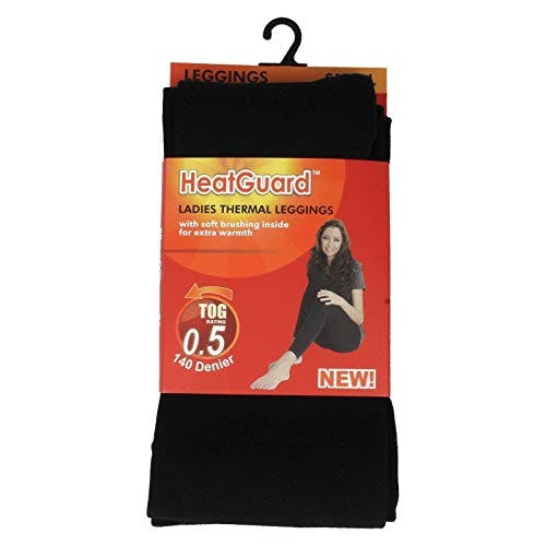 Kav Women's Black Heatguard Thermal Leggings Sk134 Size - M