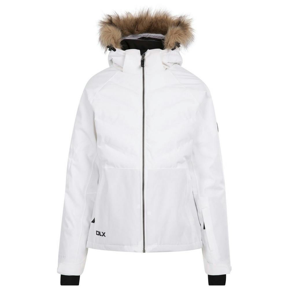 Trespass Women's White Gaynor Dlx Ski Jacket - Xxl - 80% Polyester/20% Polyamide
