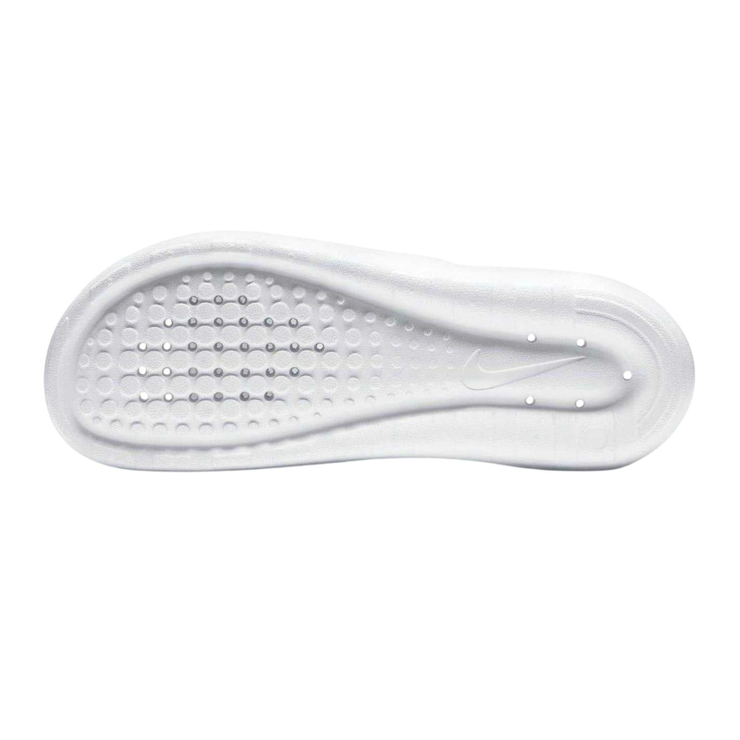 Nike Men's White/Black Victori One Swoosh Sliders - 15 Uk - 100% Mixed