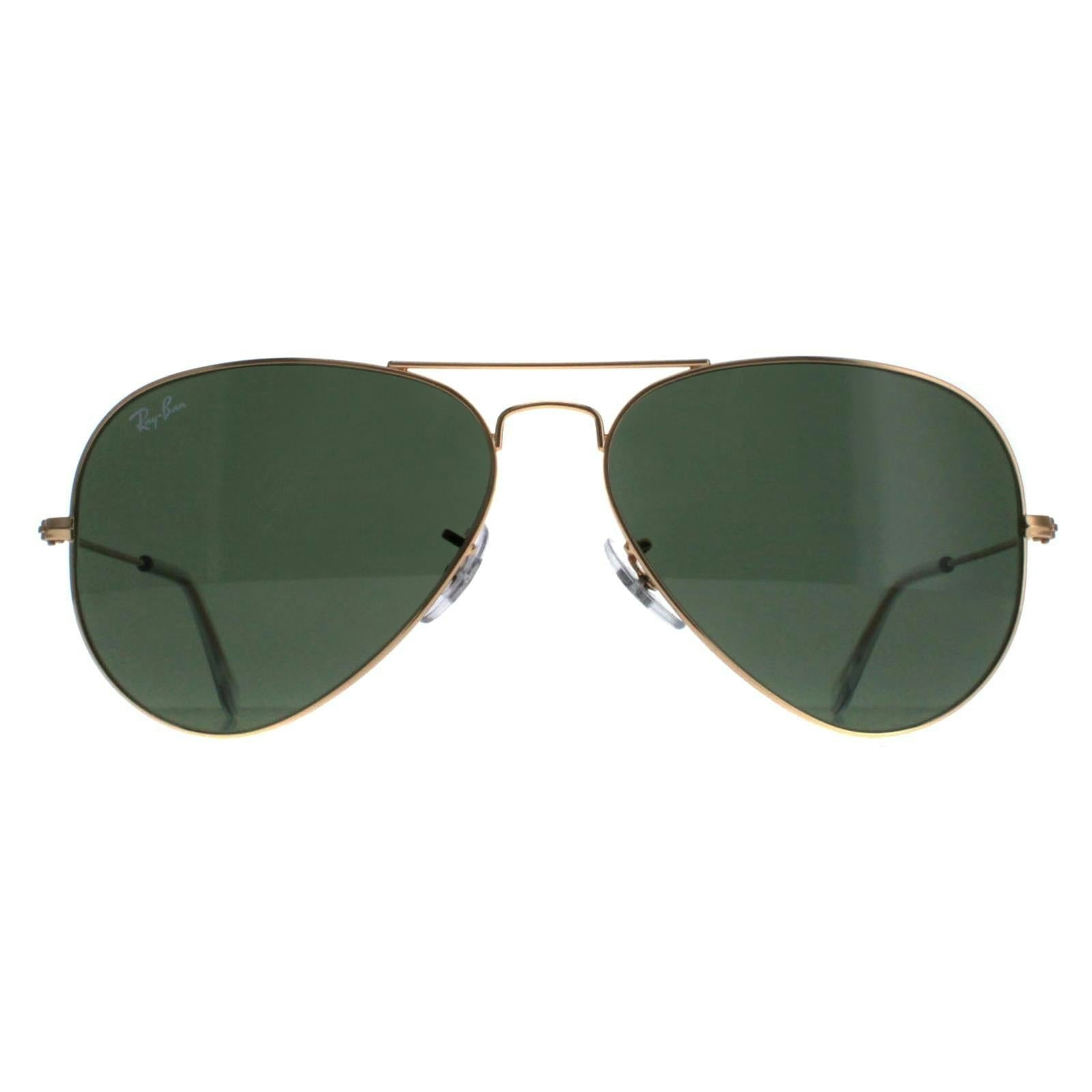 Ray-Ban Unisex Aviator Gold Green Sunglasses - Image 20