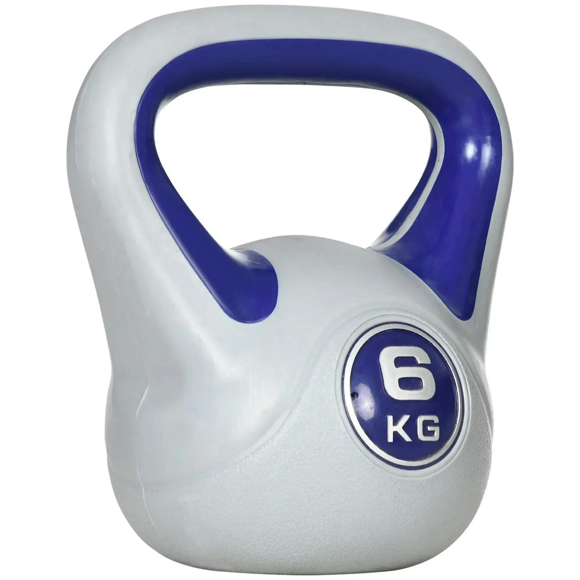 SPORTNOW Kettlebell with Handle 6kg Purple - Image 8